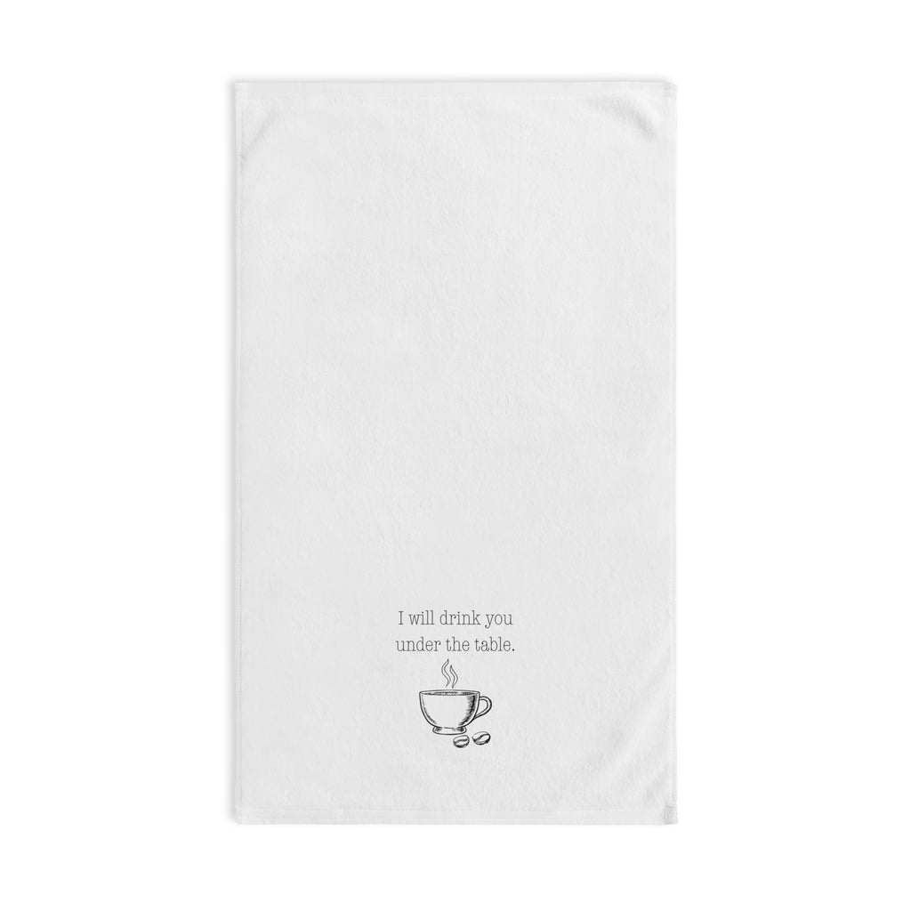 Coffee Lover Hand Towel, Funny Kitchen Towel, Gift for Barista, Home Decor, Coffee Themed Gift, Tea Towel