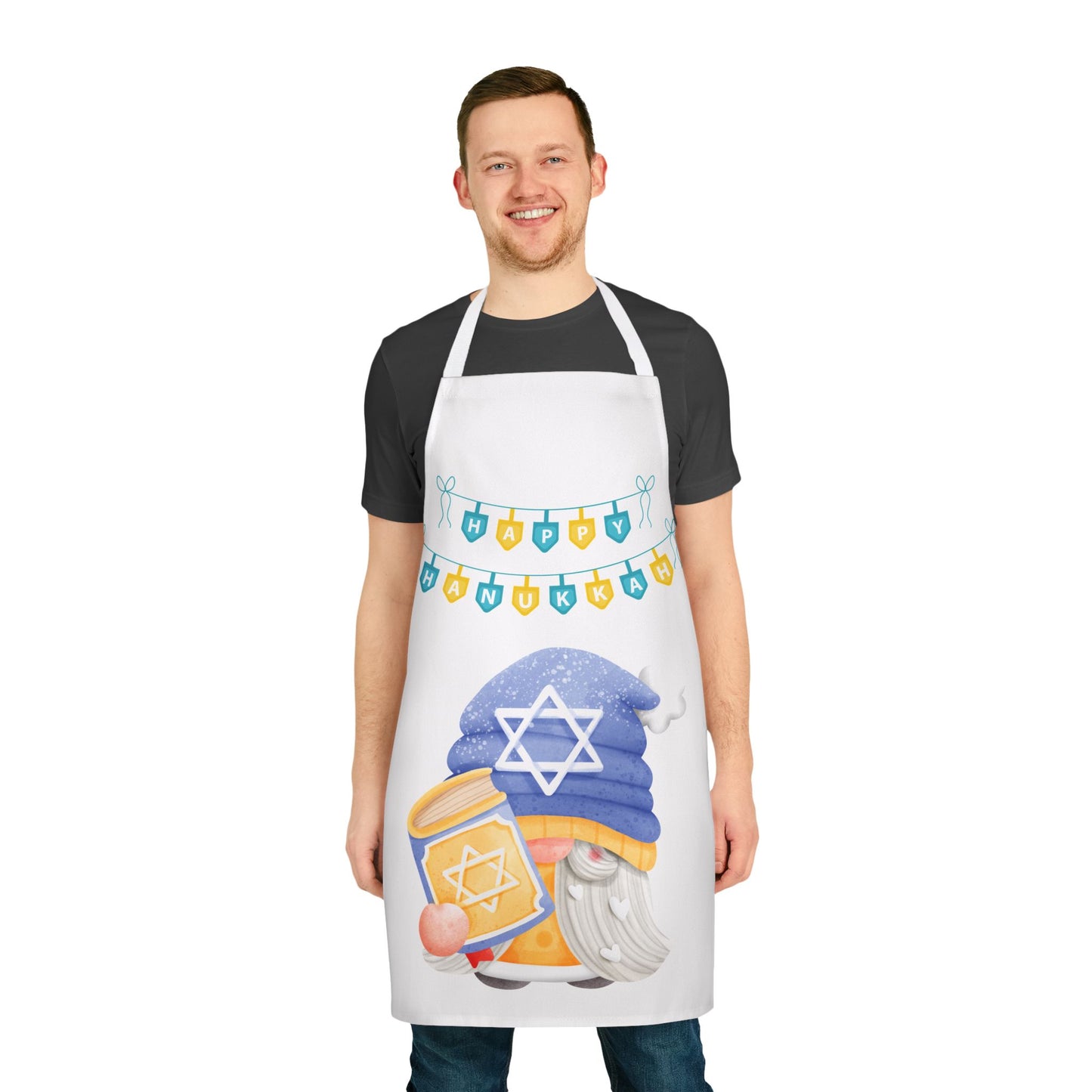 Hanukkah Gnome Apron Gnome Chanukah Print Apron