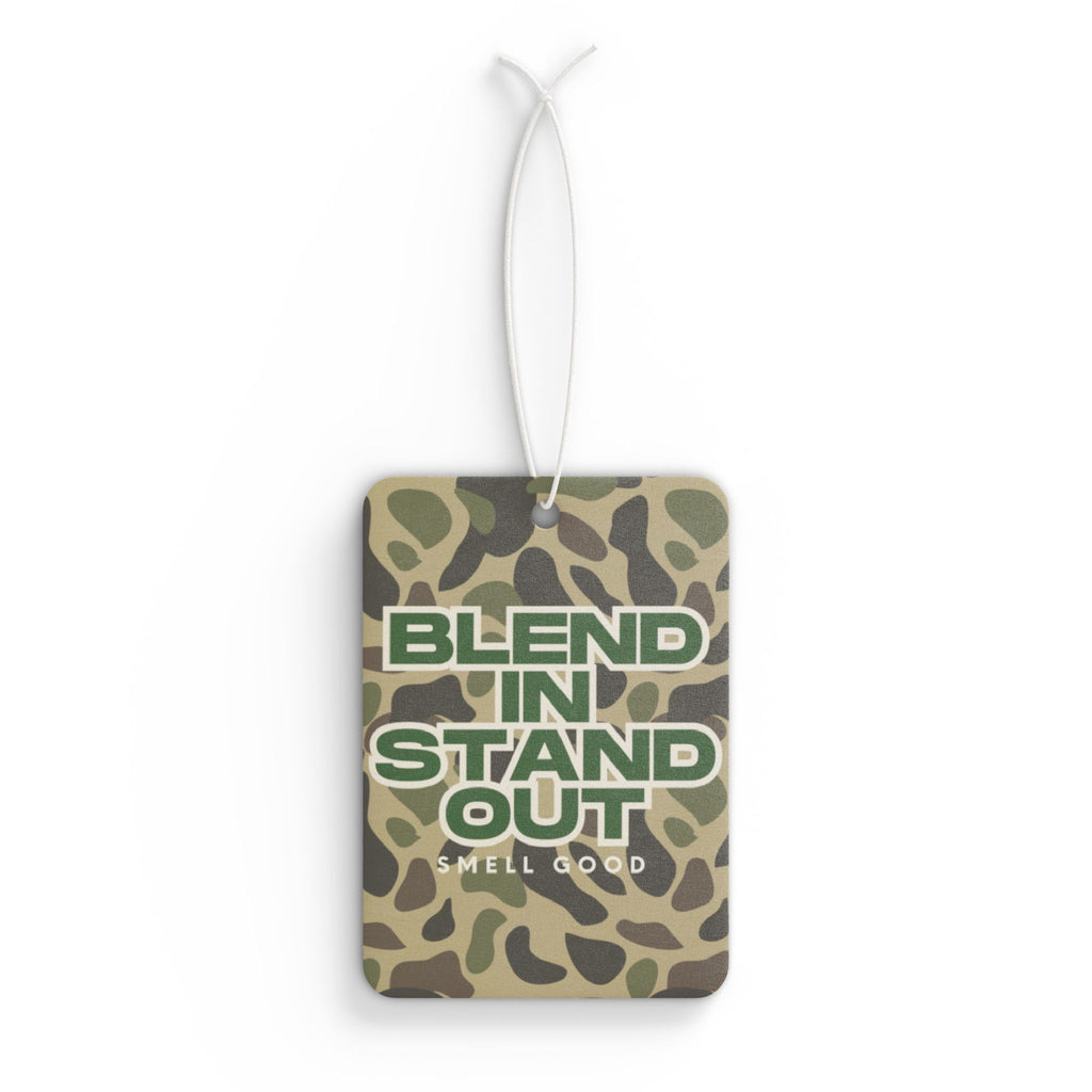 Camouflage Car Air Freshener, Unique Vehicle Gift, Smell Good Decor, Fun Auto Accessory, Blend In Stand Out Design