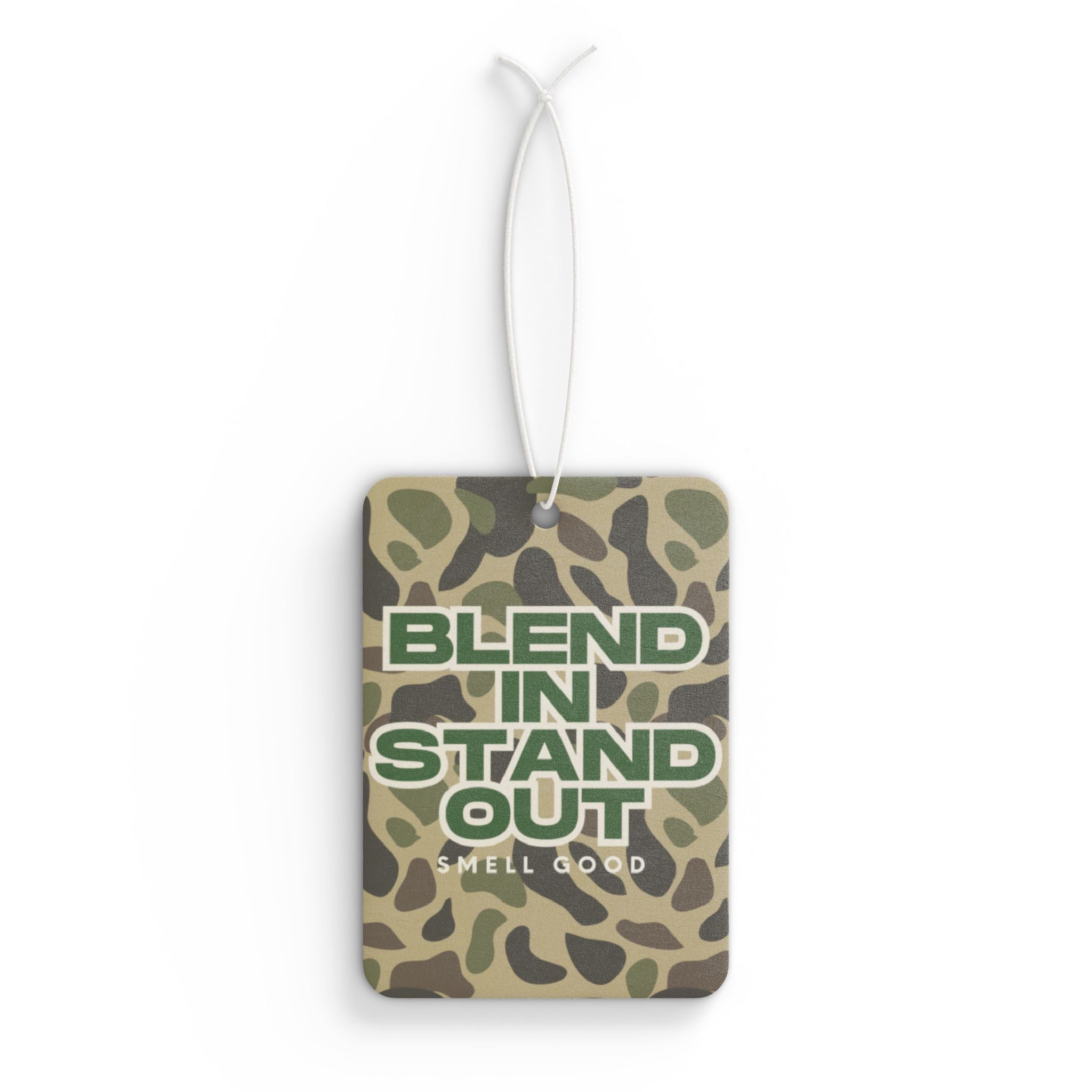 Camouflage Car Air Freshener, Unique Vehicle Gift, Smell Good Decor, Fun Auto Accessory, Blend In Stand Out Design