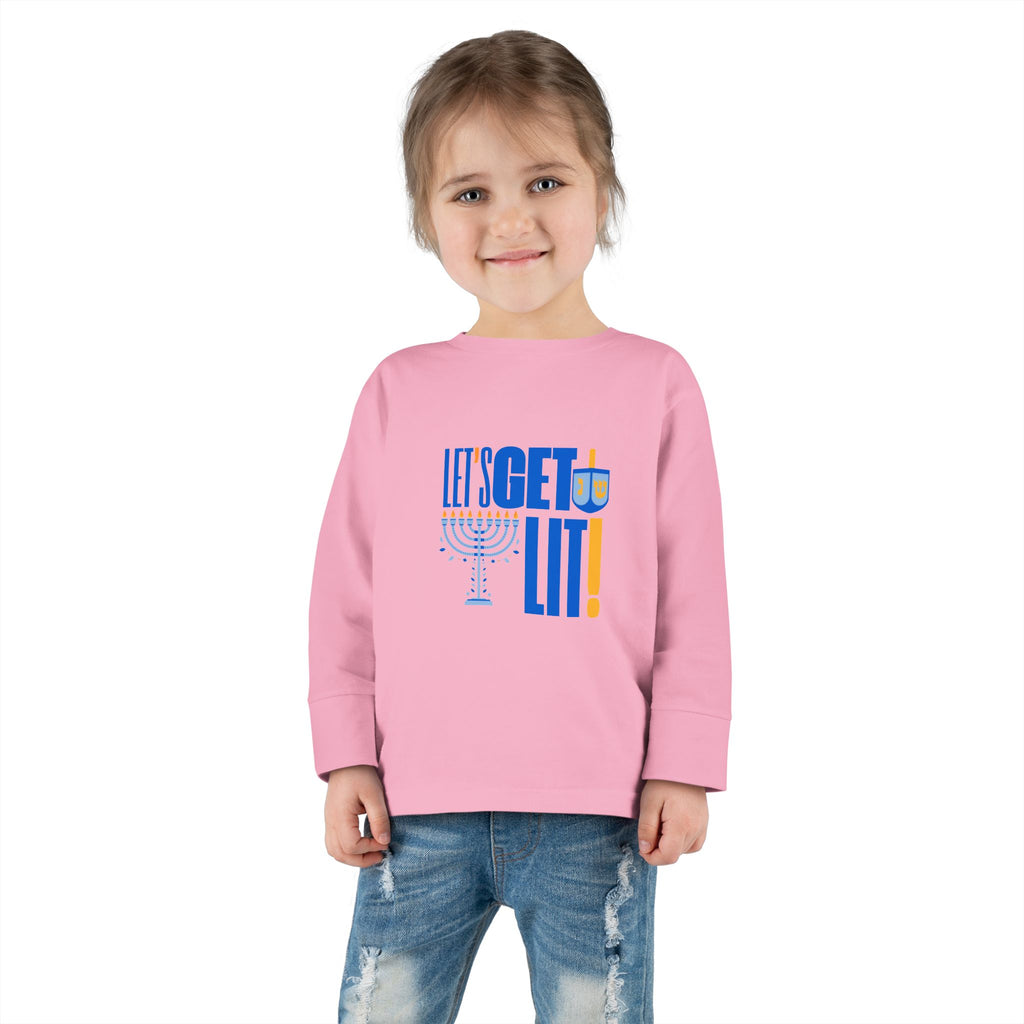 Toddler Hanukkah Shirt, Hanukkah Long Sleeve Tee, Chanukah Shirt for Toddler
