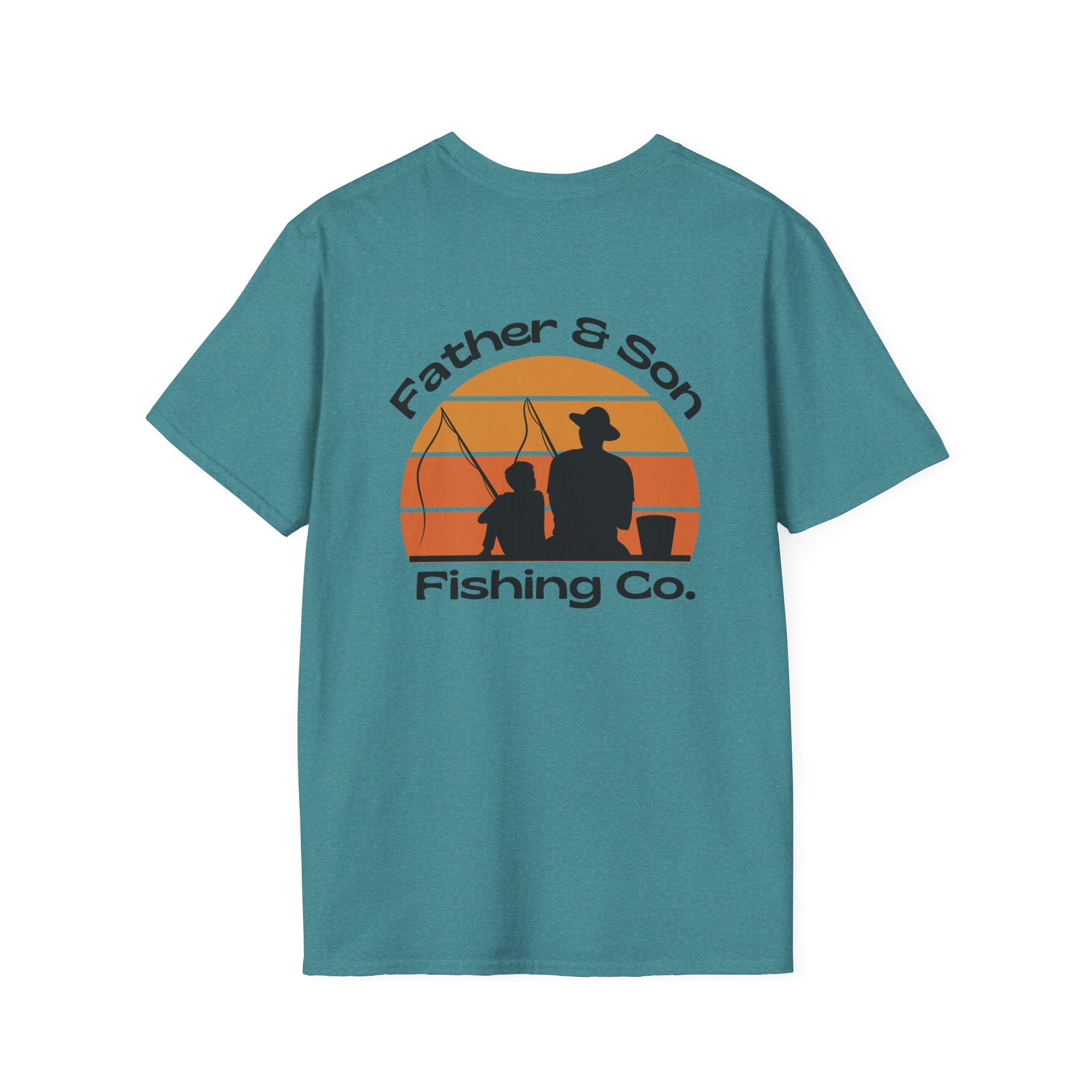 Father & Son Fishing Co. T-Shirt -T Shirt for Dads Fishing T Graphic Tee Gift for Dad