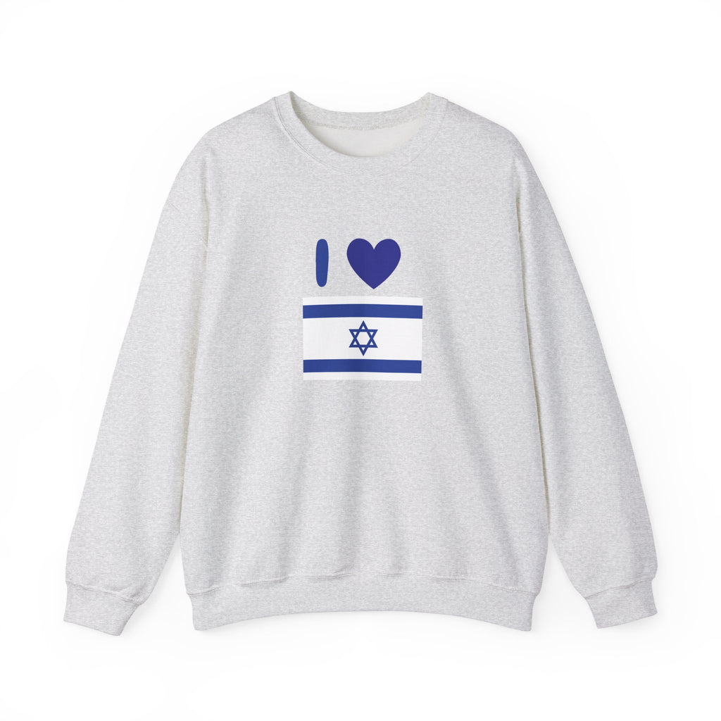 I Love Israel Unisex Heavy Blend™ Crewneck Sweatshirt