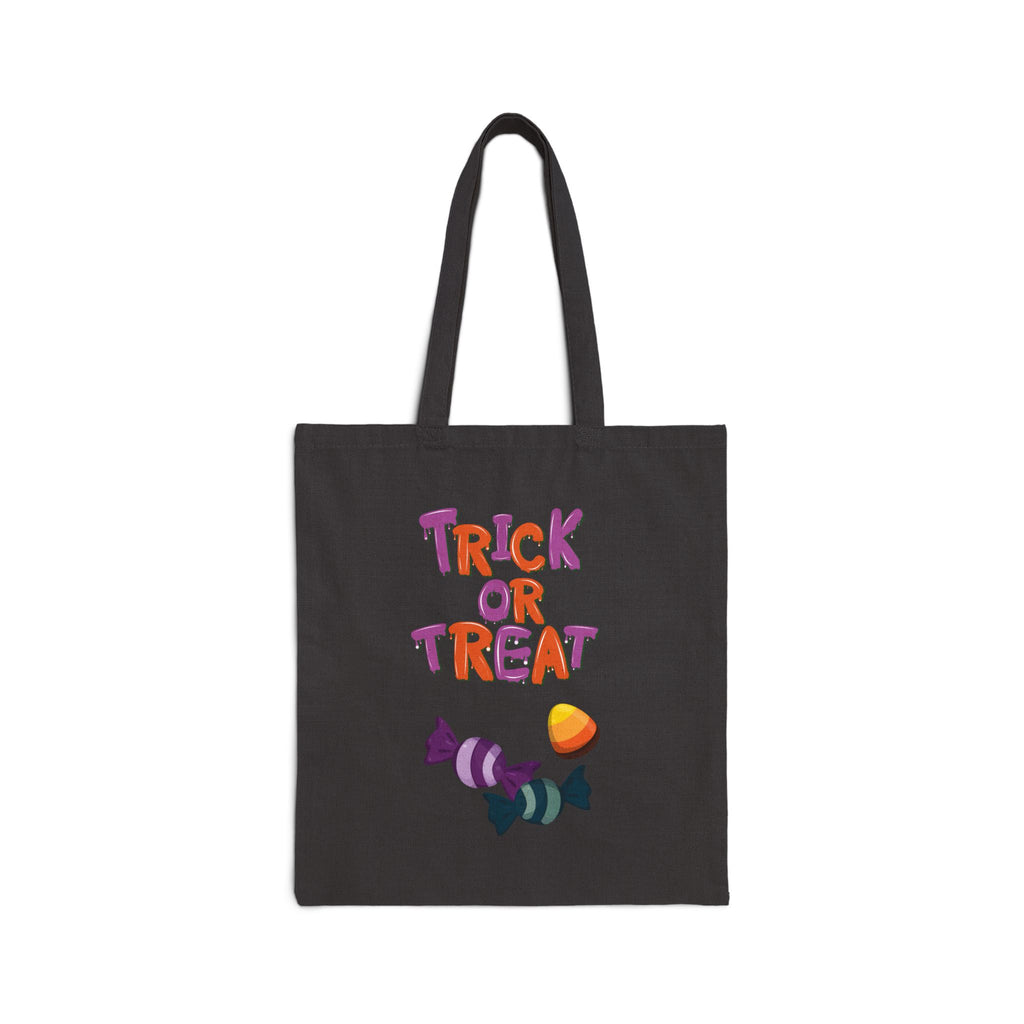 Trick or Treat Bag for Halloween Bag for Candy Bag for Halloween Cotton Canvas Tote Bag