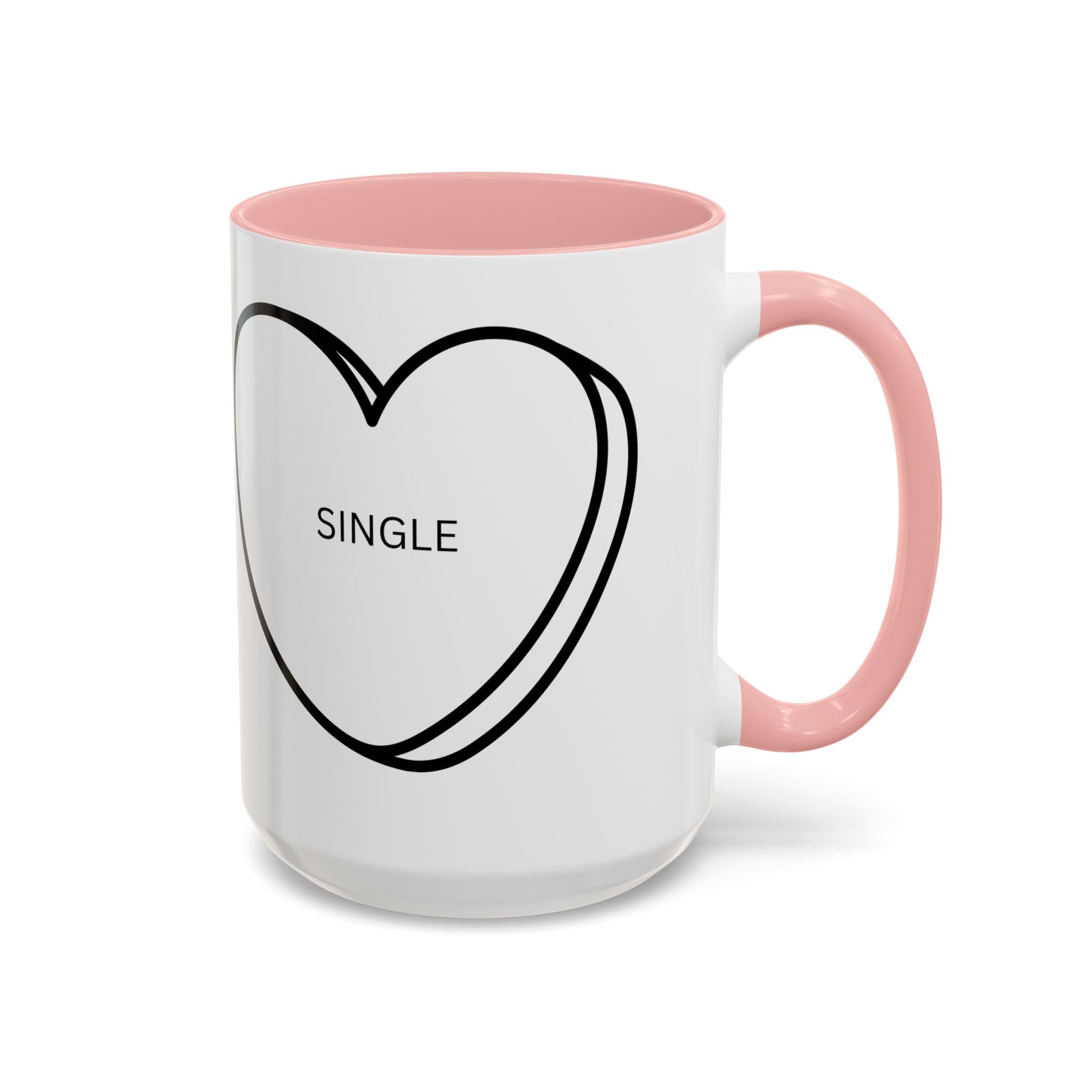 Coffee Mug, Single on Valentine's Mug, Candy Heart Mug, Amazon Prime Mug, Valentine's Day Mug, Gift for Single Friend