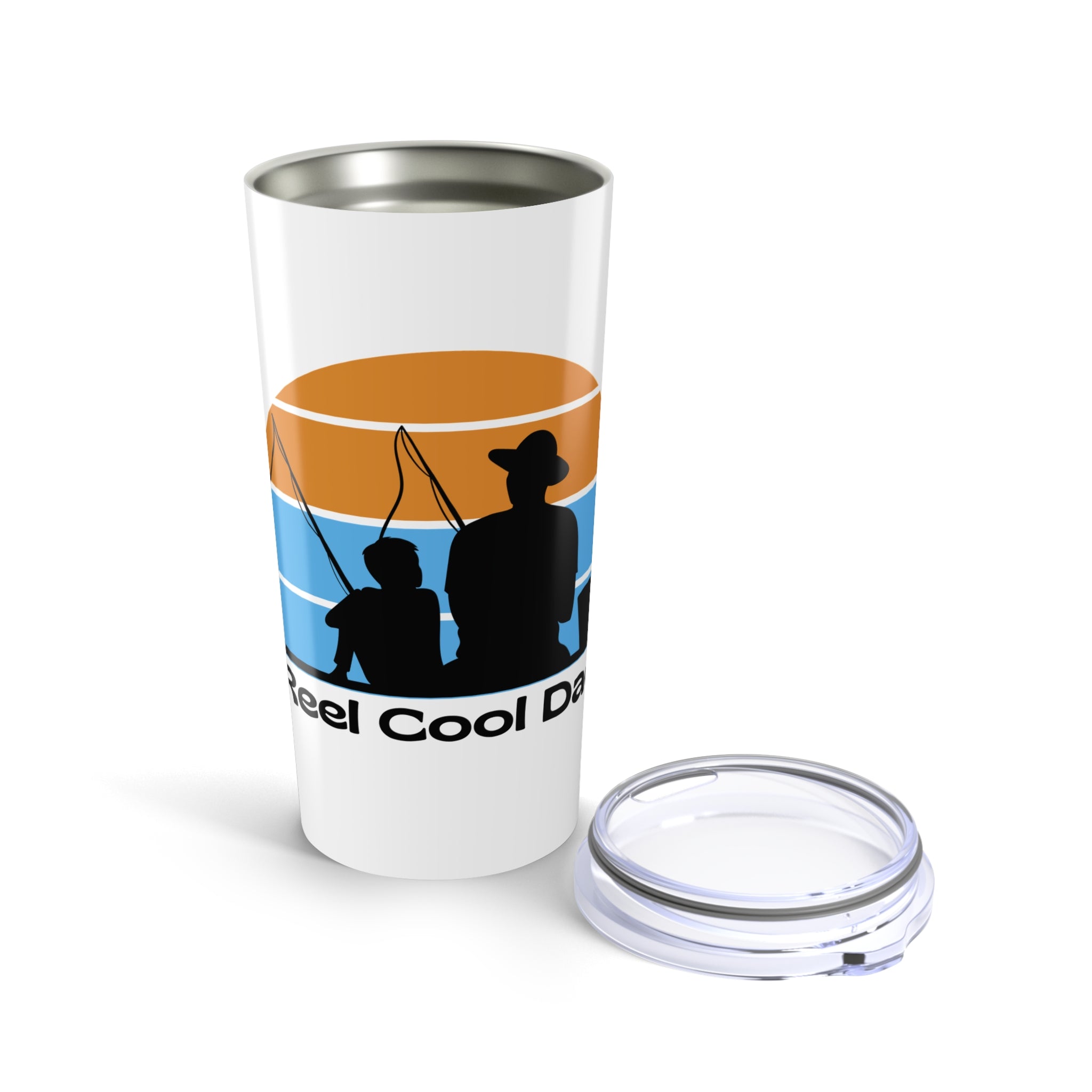 Fishing Dad Tumbler 20oz – Feel Cool Dad  Insulated Travel Mug, Gifts for Fisherman Father's Day Gift