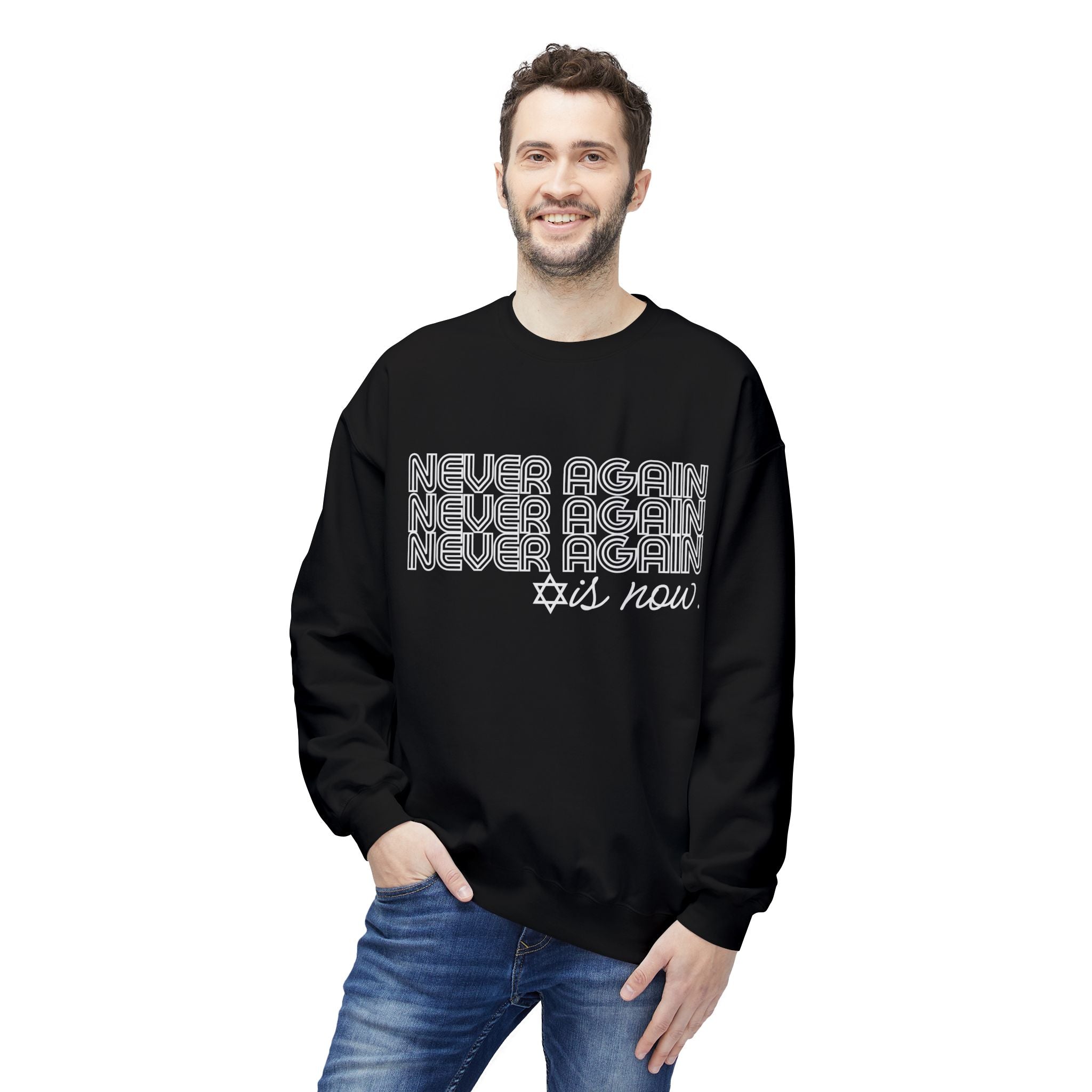 Never Again is Now Sweatshirt to End Jew Hate