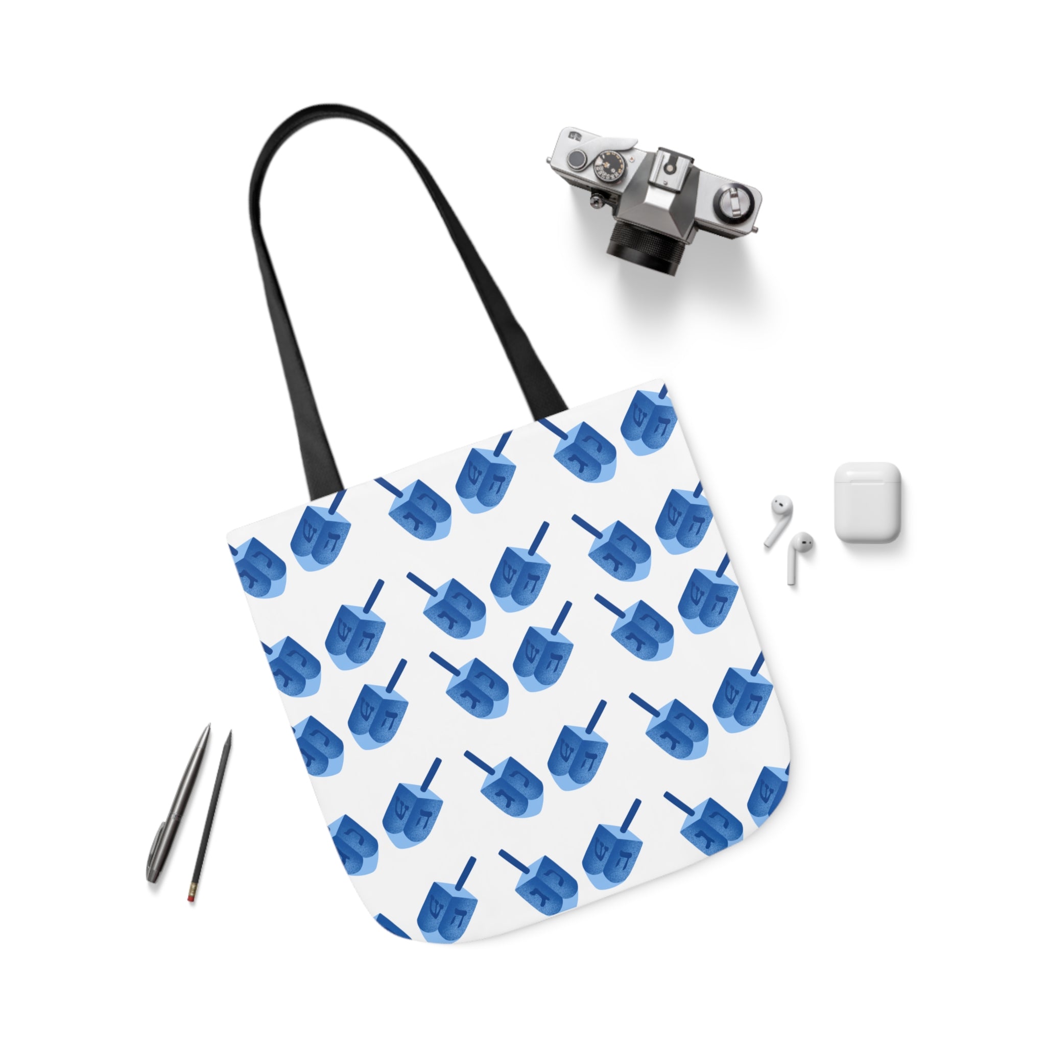 Hanukkah Canvas Tote Bag Dreidel Canvas Tote Bag Hanukkah Gift Bag