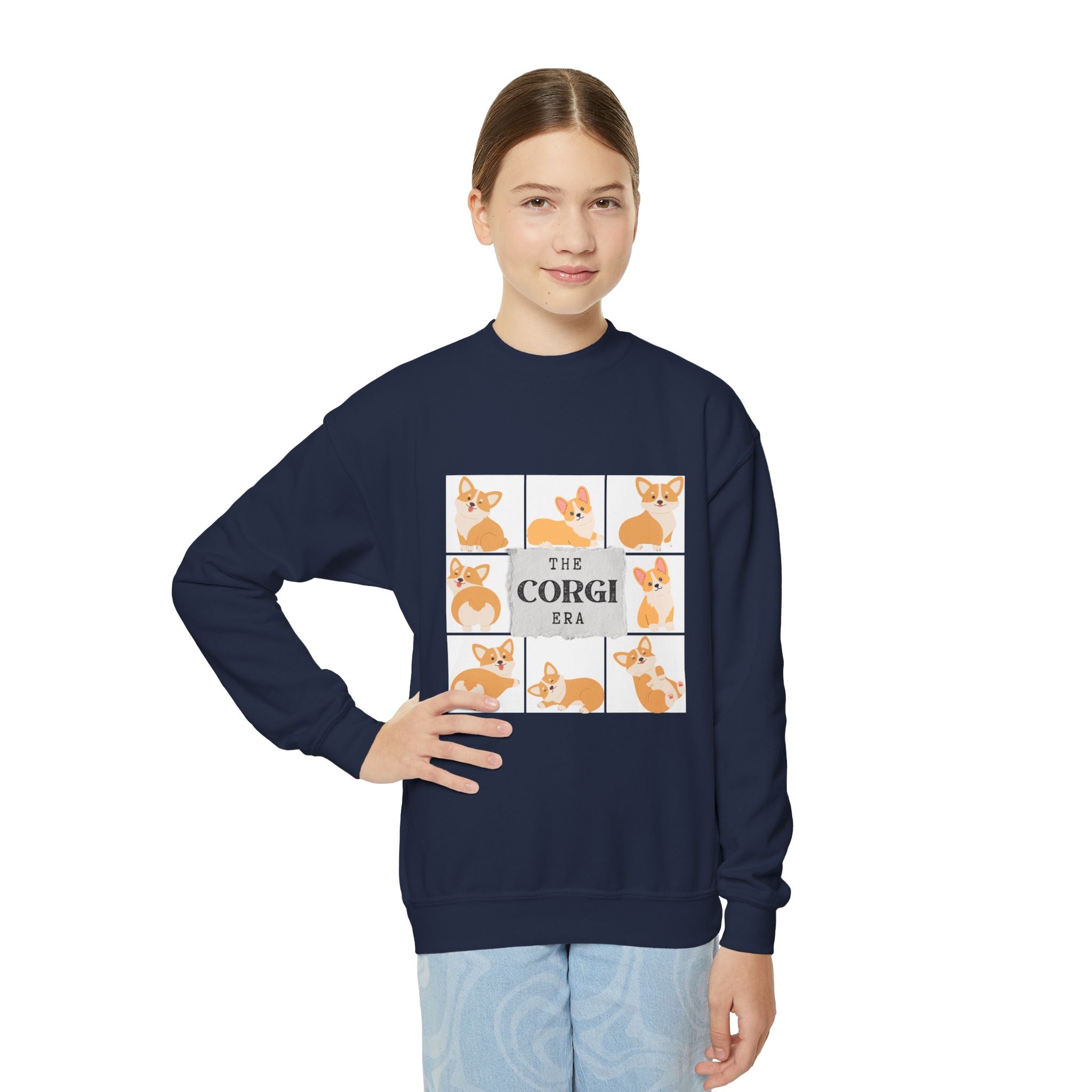 The Corgi Era Youth Crewneck Sweatshirt