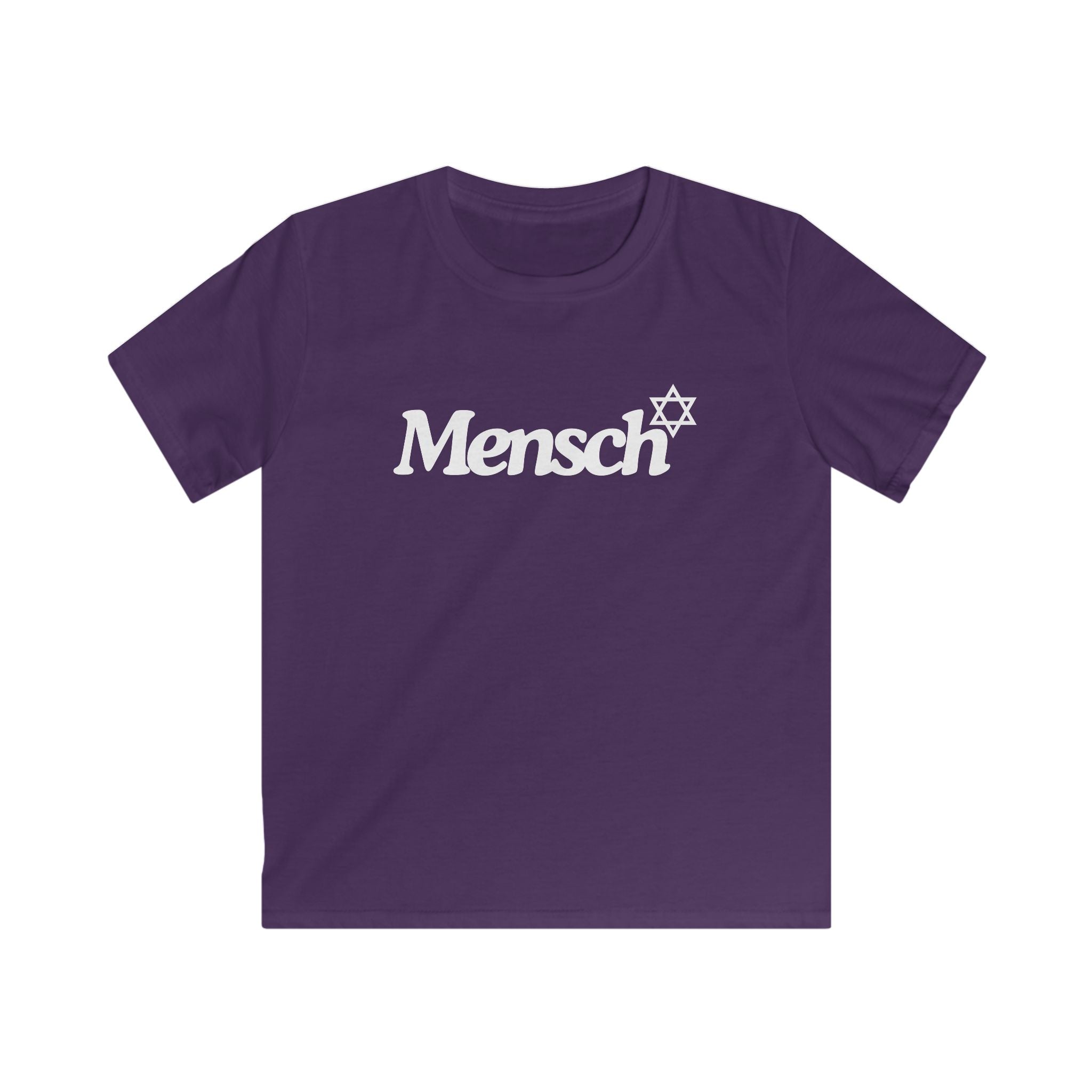Mensch Tee for Kids Mensch Kids Softstyle Tee with Mensch Jewish Pride T Shirt Youth