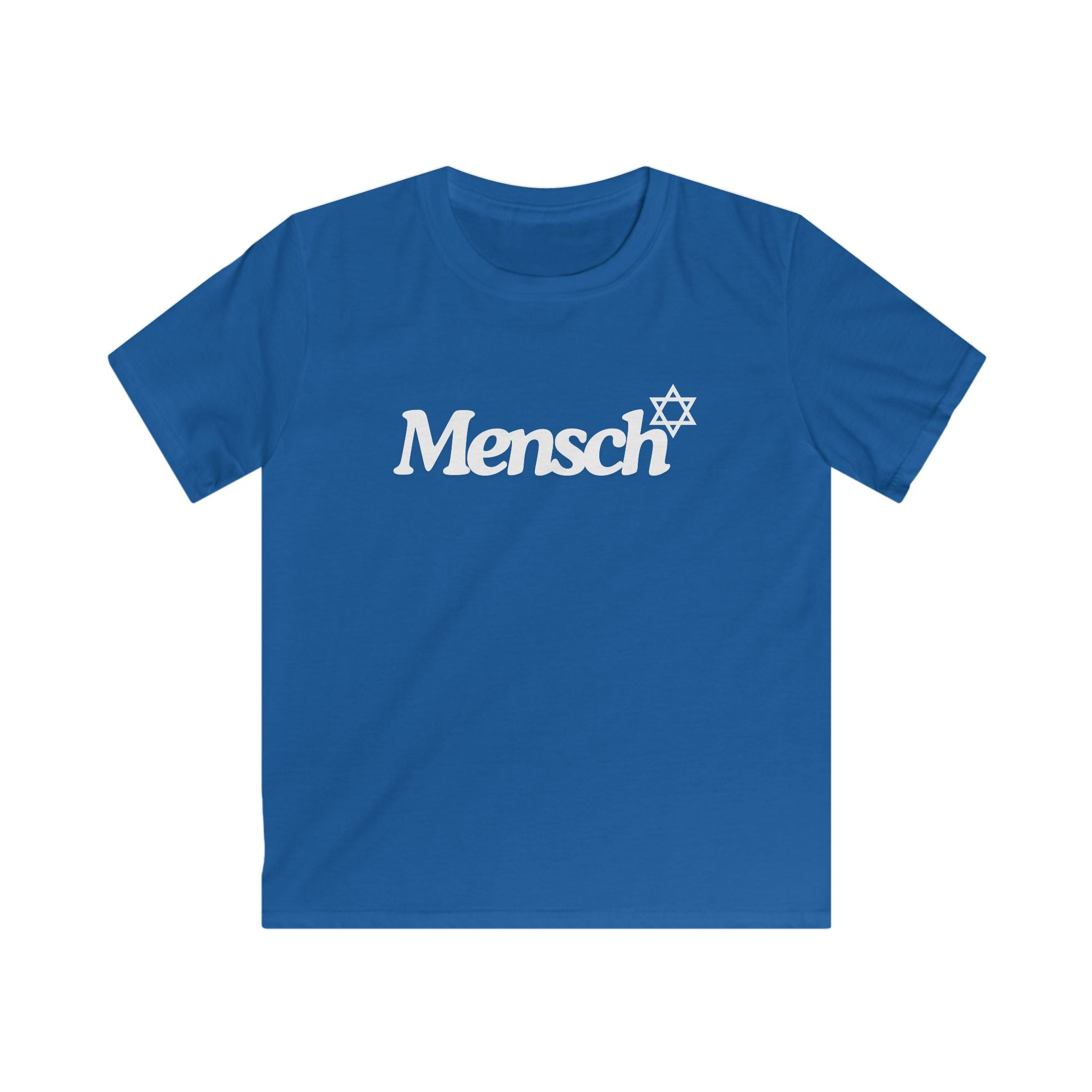 Mensch Tee for Kids Mensch Kids Softstyle Tee with Mensch Jewish Pride T Shirt Youth
