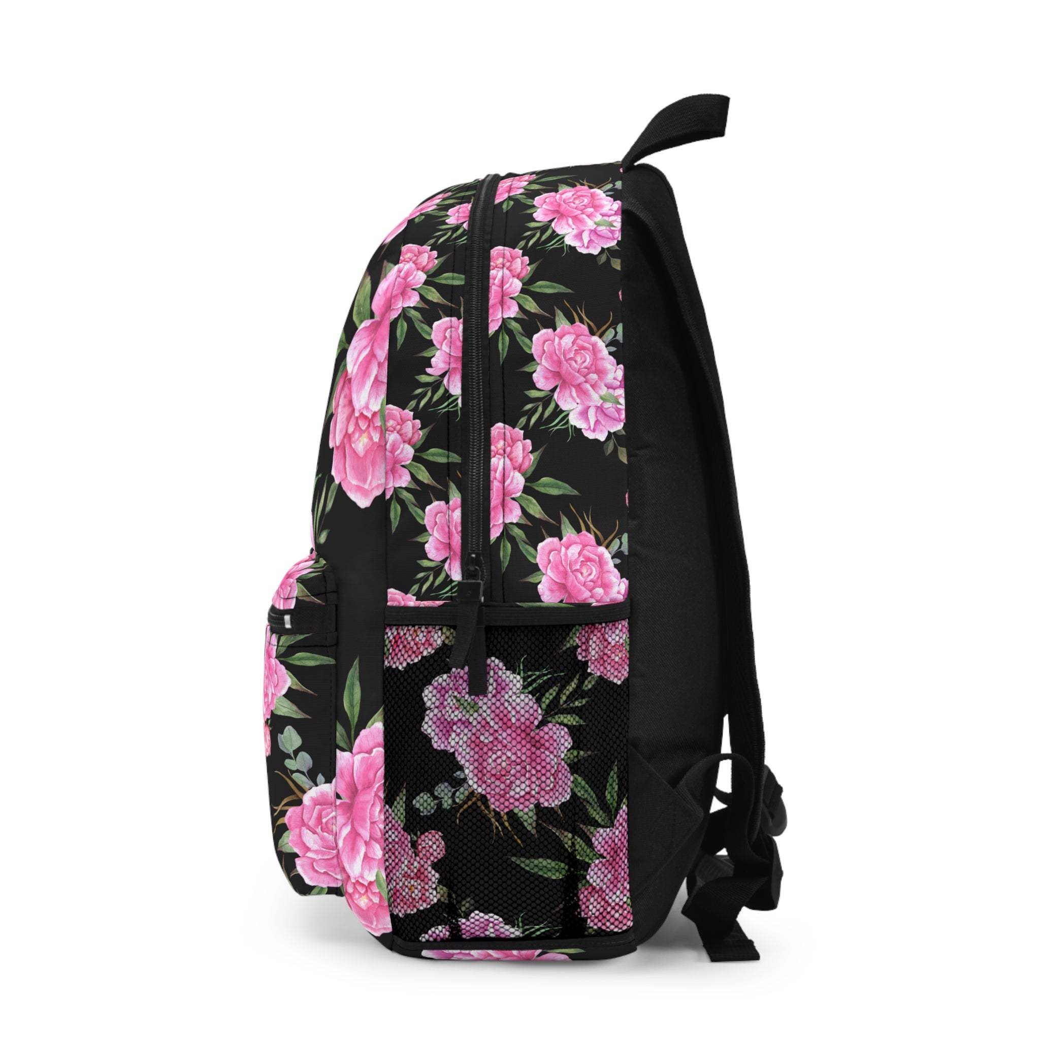 Floral Personalized Backpack, Custom School Bag, Floral Rucksack, Back to School Laptop Backpack