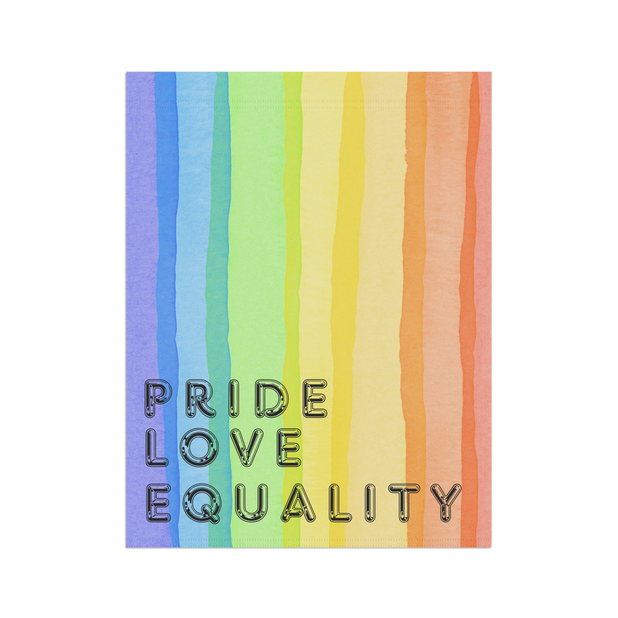 Pride, Love, Equality Garden Flag or House Flag Pride LGBTQIA+