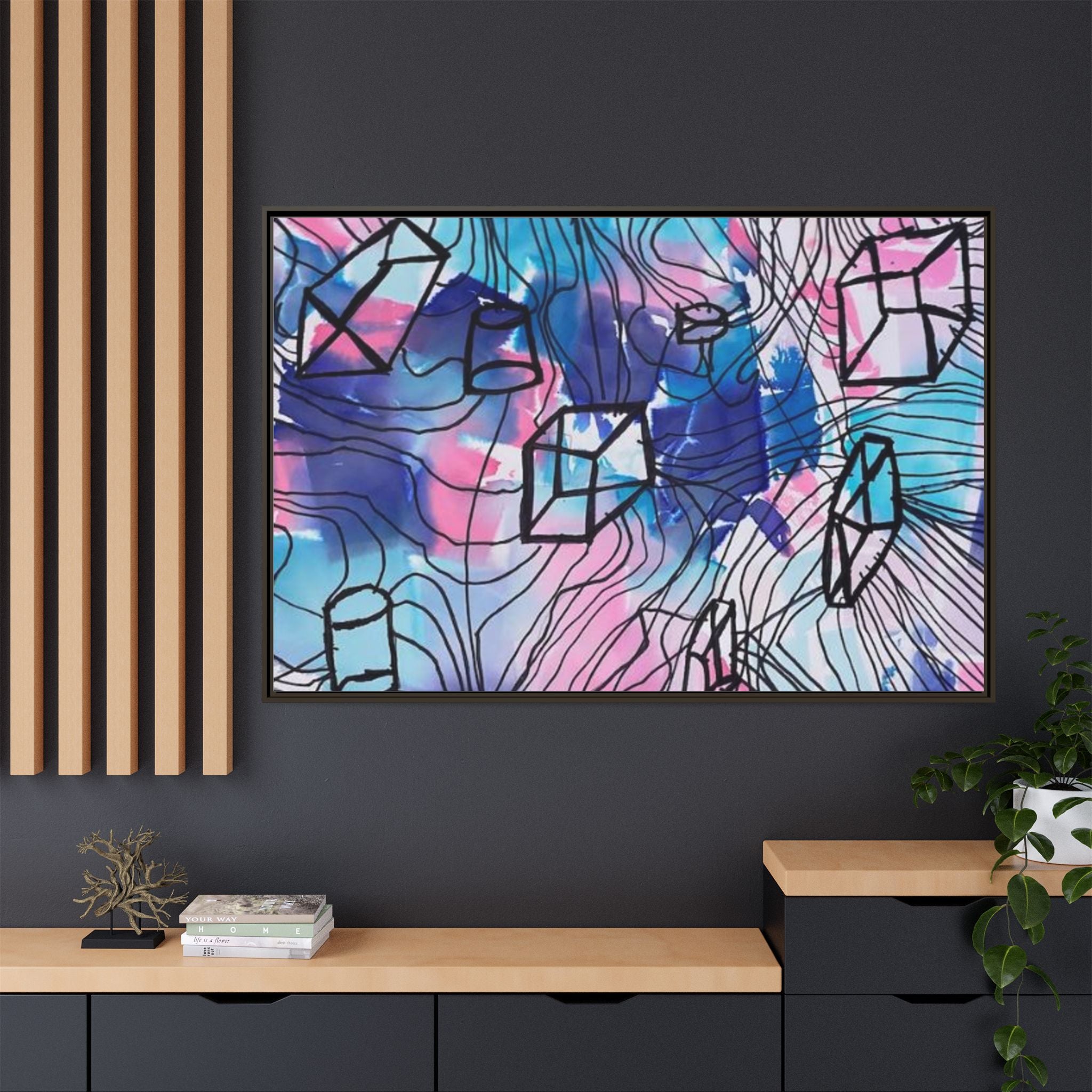 Elements of Art: Form Framed Canvas by Jackson G. Smith