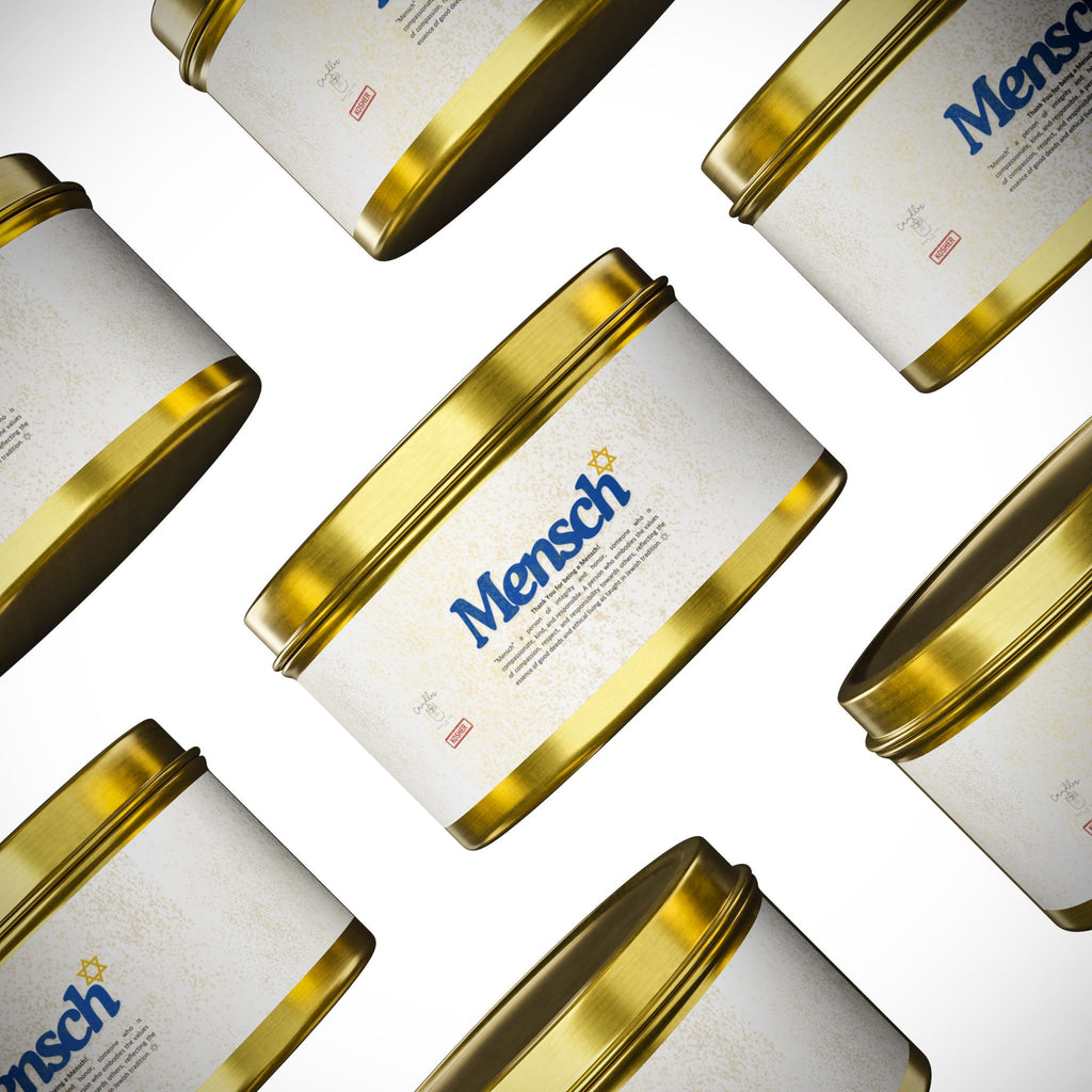 Mensch Appreciation Candle Gift, Jewish Thank You Tin Candles, Handmade in USA Gratitude Mensch Candle Jewish Gift