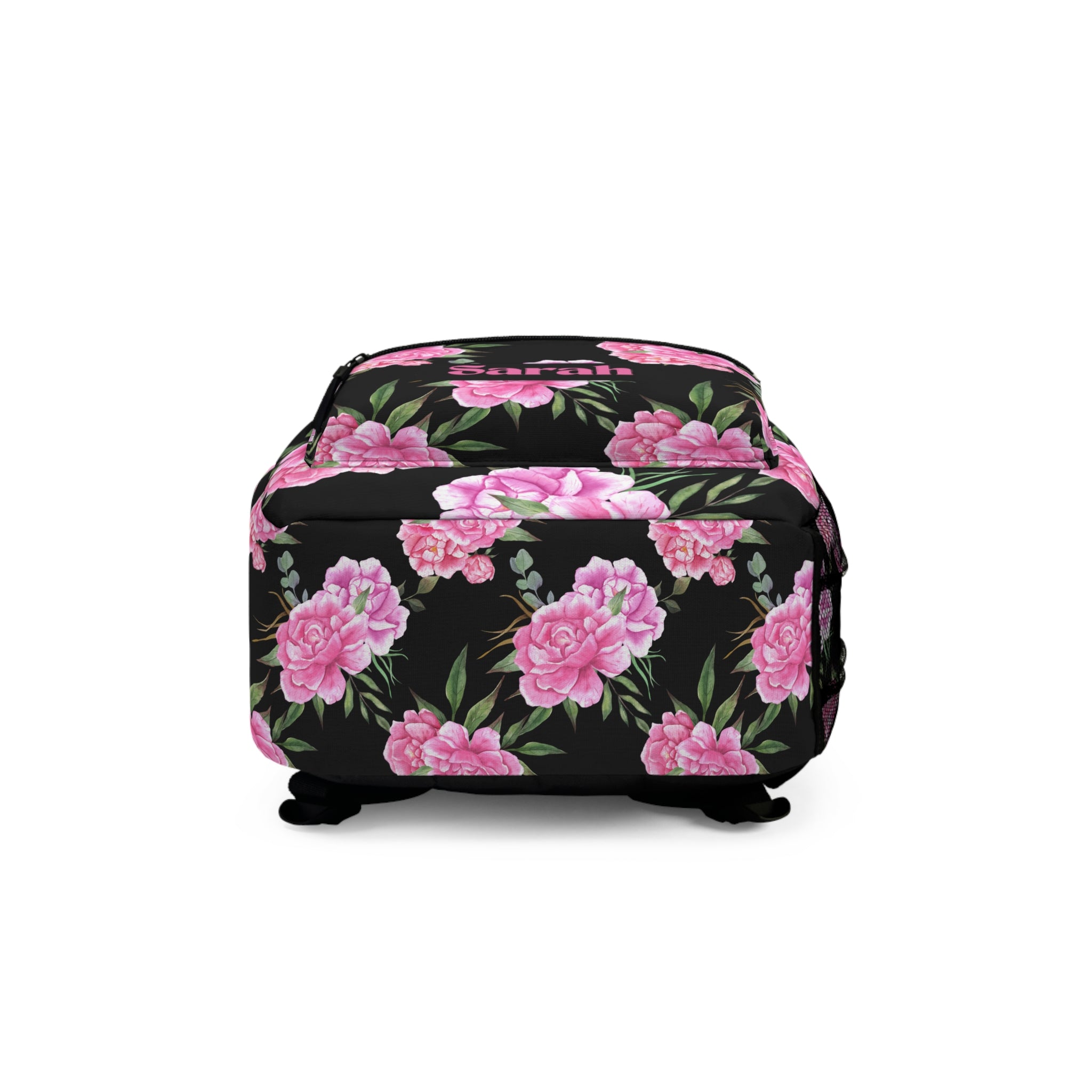 Floral Personalized Backpack, Custom School Bag, Floral Rucksack, Back to School Laptop Backpack