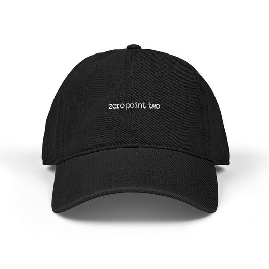 Zero Point Two Embroidered Denim Hat 0.2 Denim Hat Jewish Identity Hat