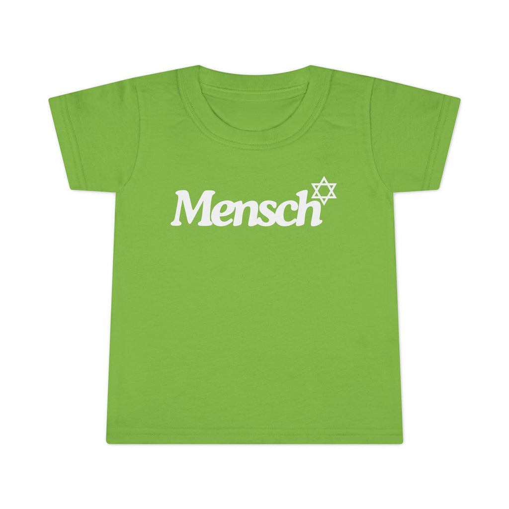 Toddler Mensch T-Shirt Jewish Kids Tee Yiddish Fun Playtime Shirt Jewish Toddler Gifts
