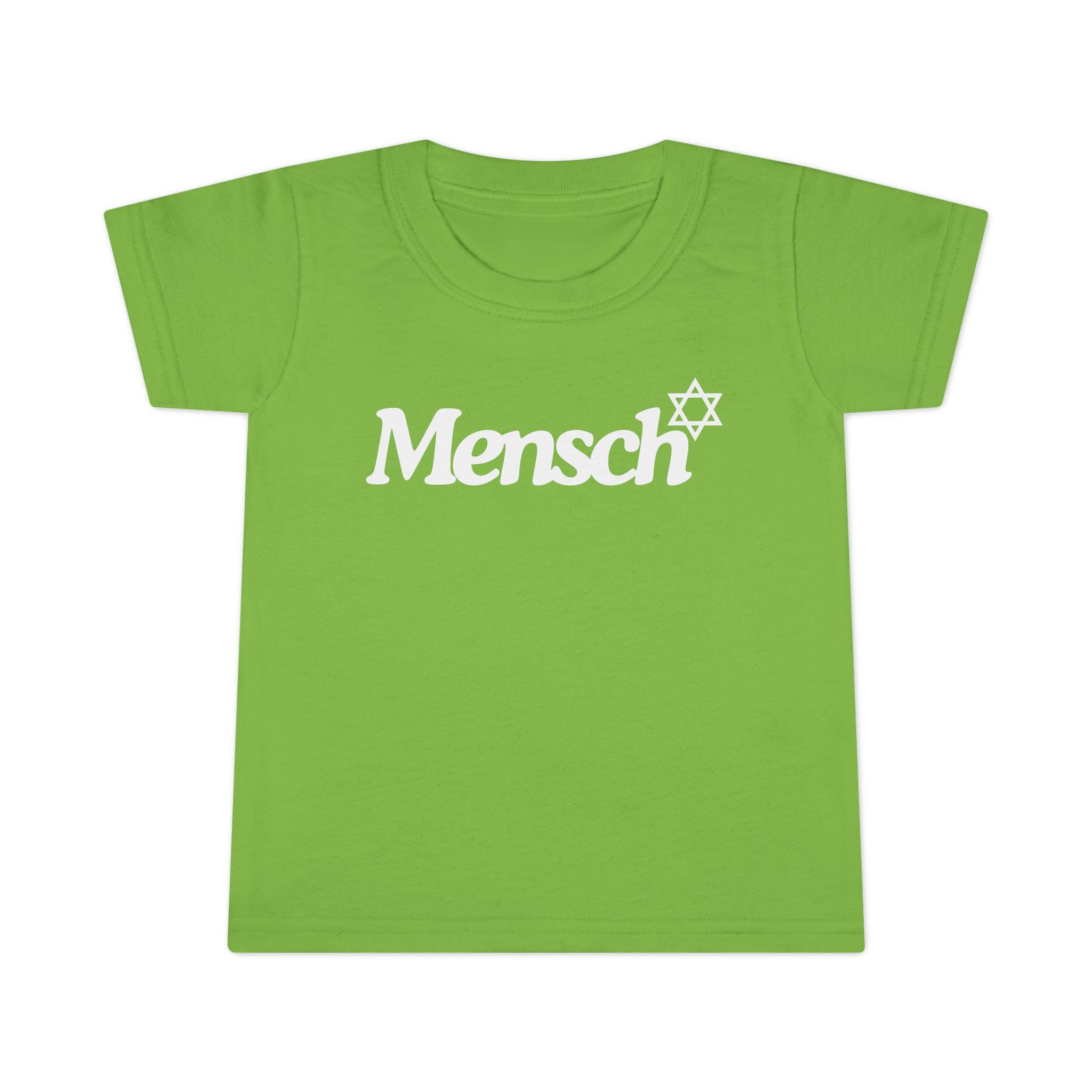 Toddler Mensch T-Shirt Jewish Kids Tee Yiddish Fun Playtime Shirt Jewish Toddler Gifts