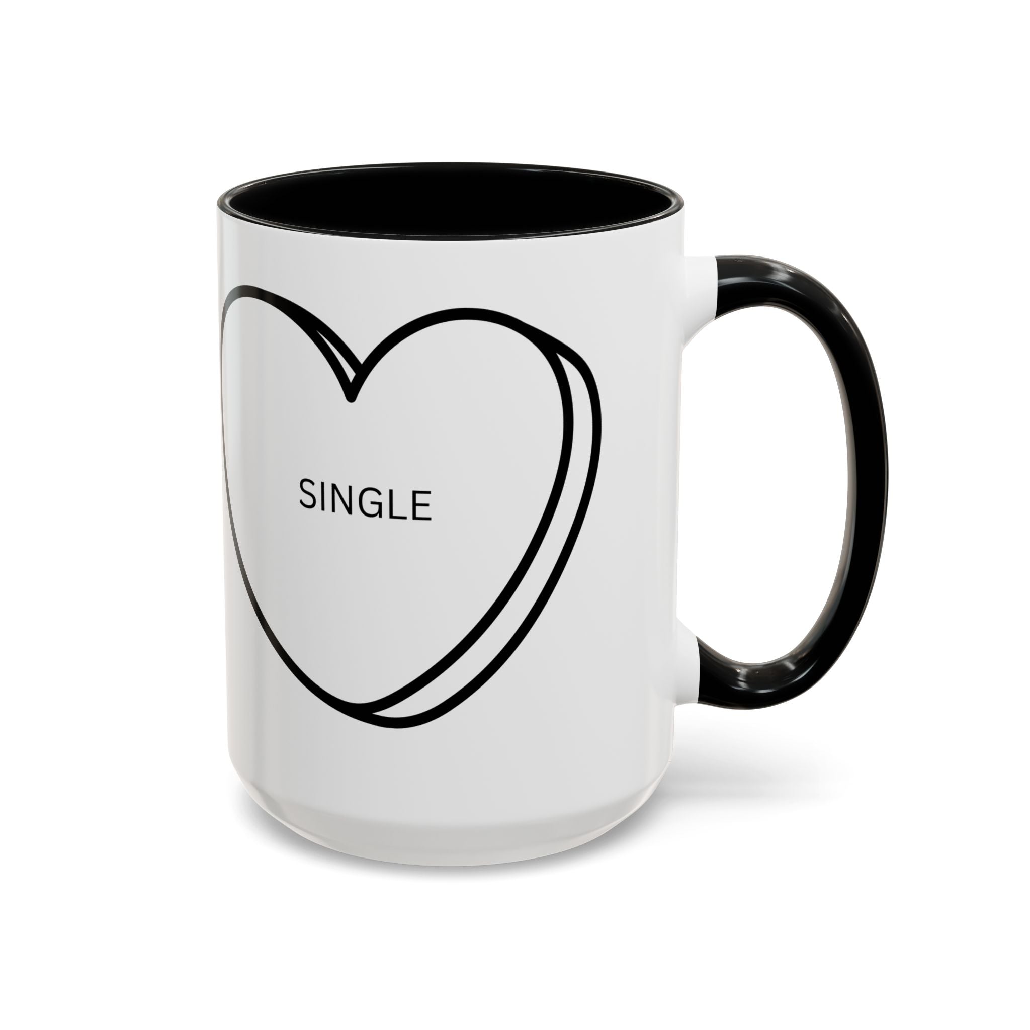 Coffee Mug, Single on Valentine's Mug, Candy Heart Mug, Amazon Prime Mug, Valentine's Day Mug, Gift for Single Friend