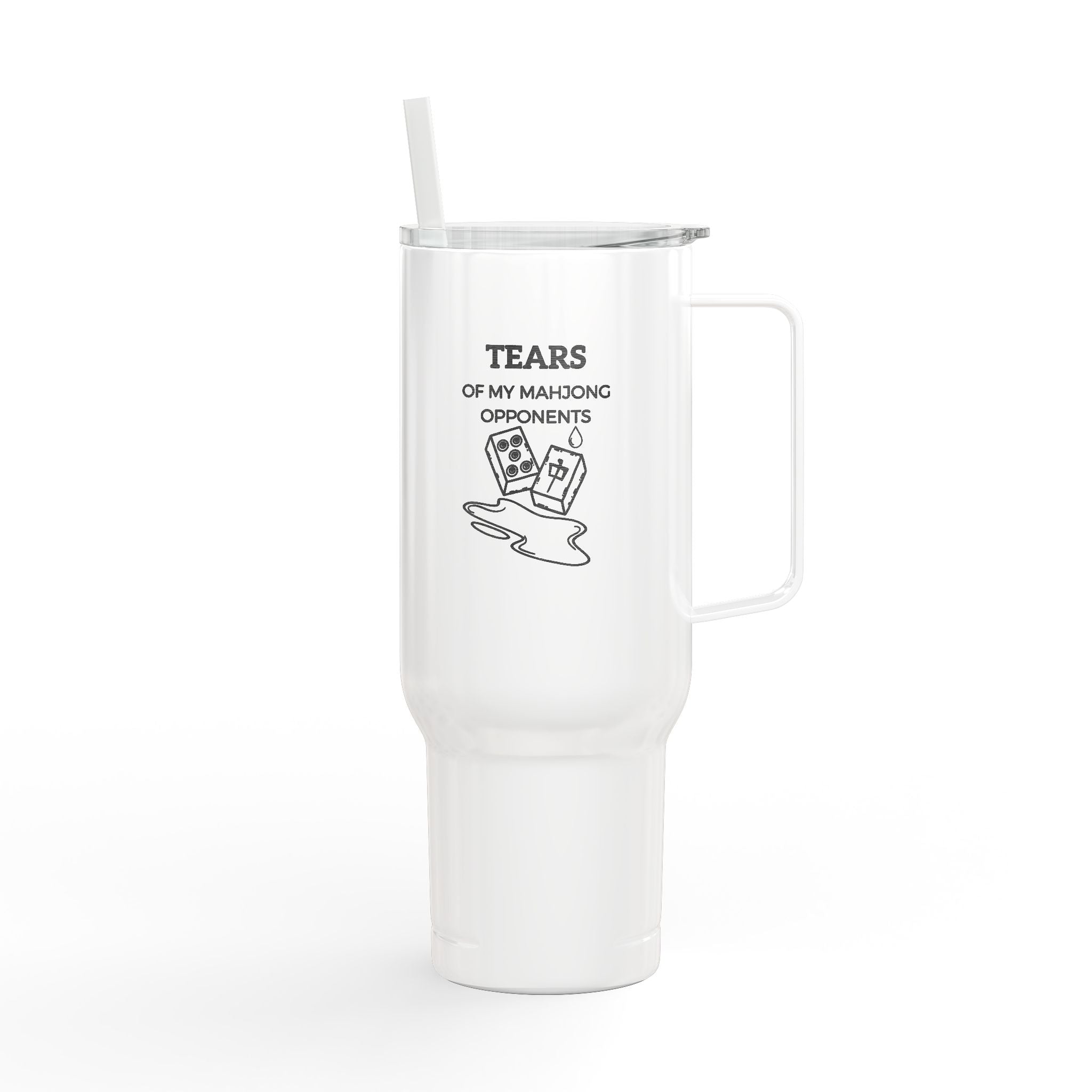 Faux Stan Mahjong Maven Insulated Tumbler, Perfect Gift for Gamers, Travel Mug for Mahjong Lovers Mahjong Gifts