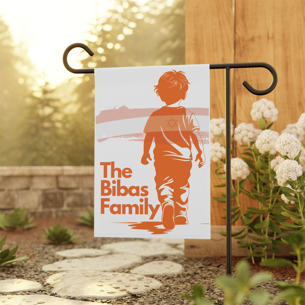 The Bibas Family garden flag memorial tribute October 7th Remember the Bibas Family
