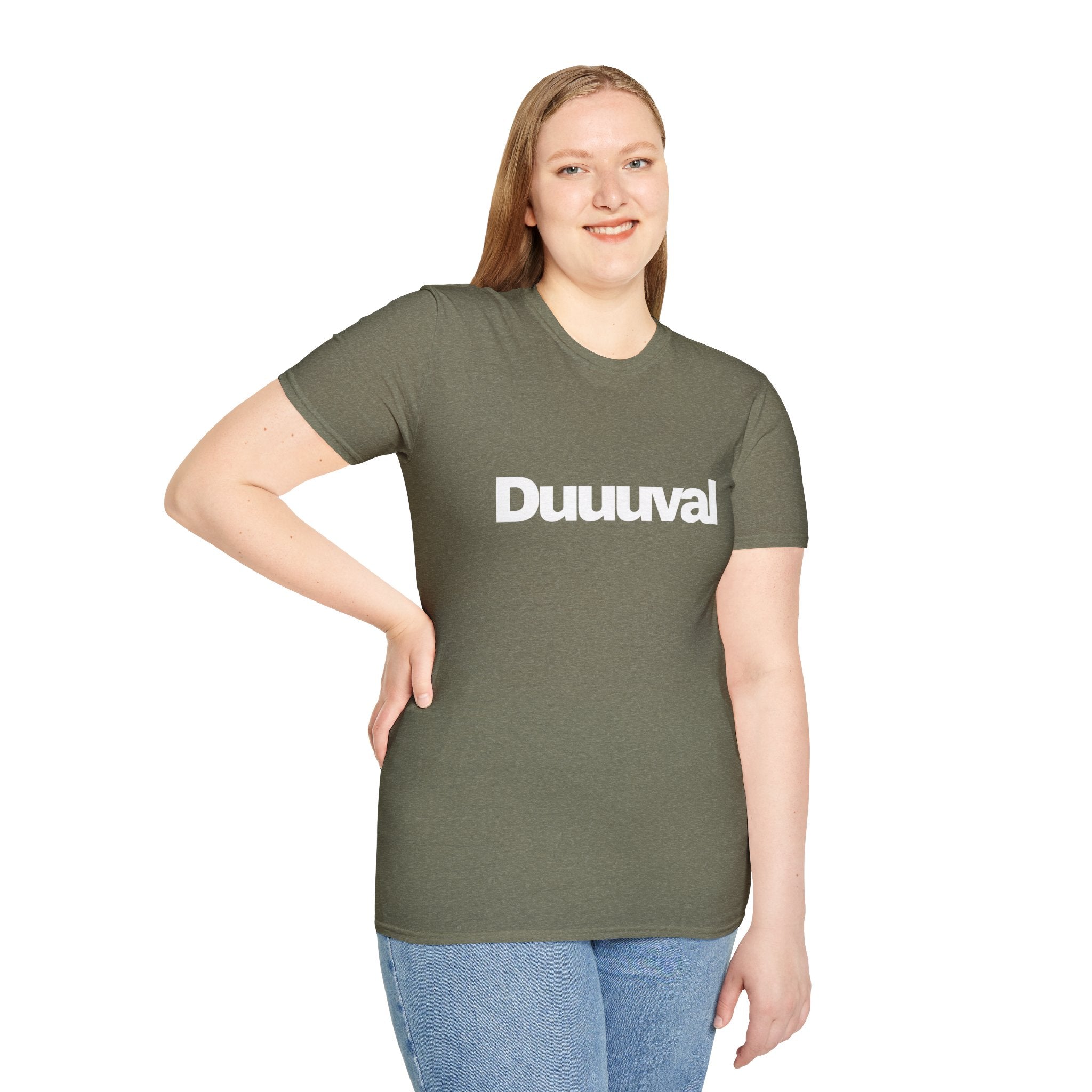 Duuuval Soft Tee with White Lettering Duval Show Your Love of the 904 in the Duuuval T-Shirt