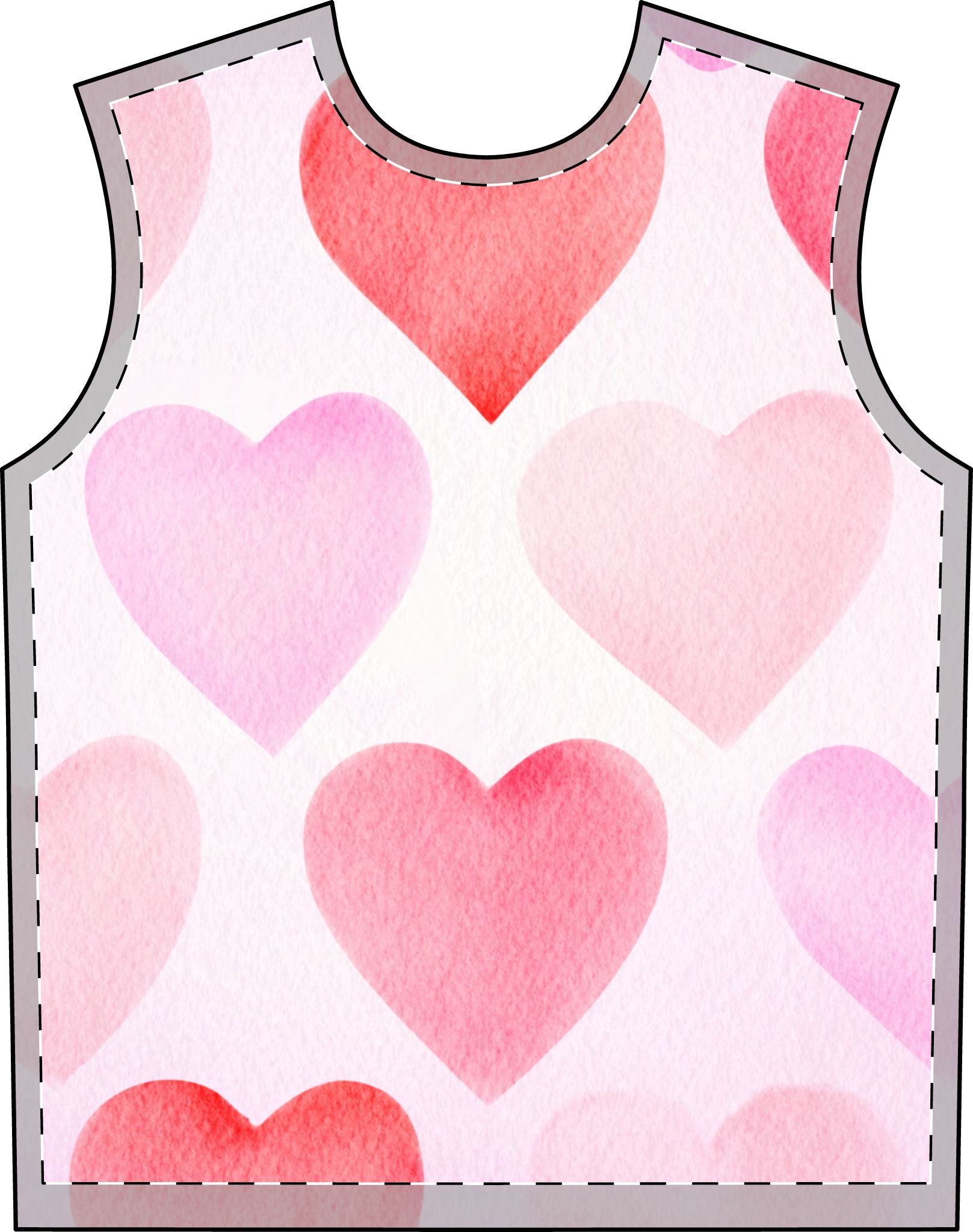 Mens Heart Print Matching Pajama Set Men's Pajama Set (AOP)