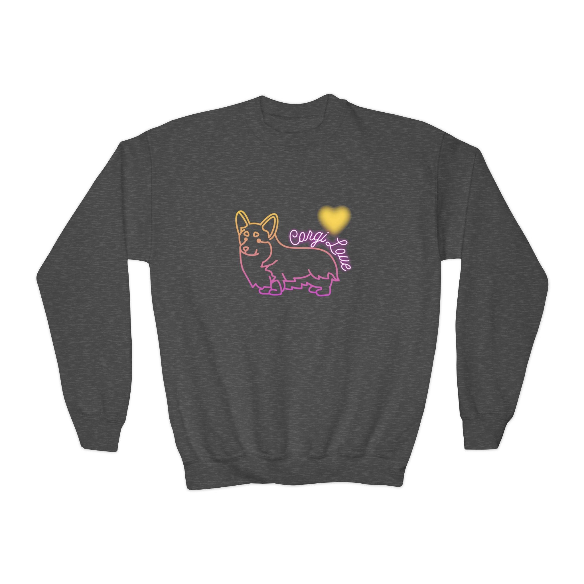 Corgi Love Youth Crewneck Sweatshirt