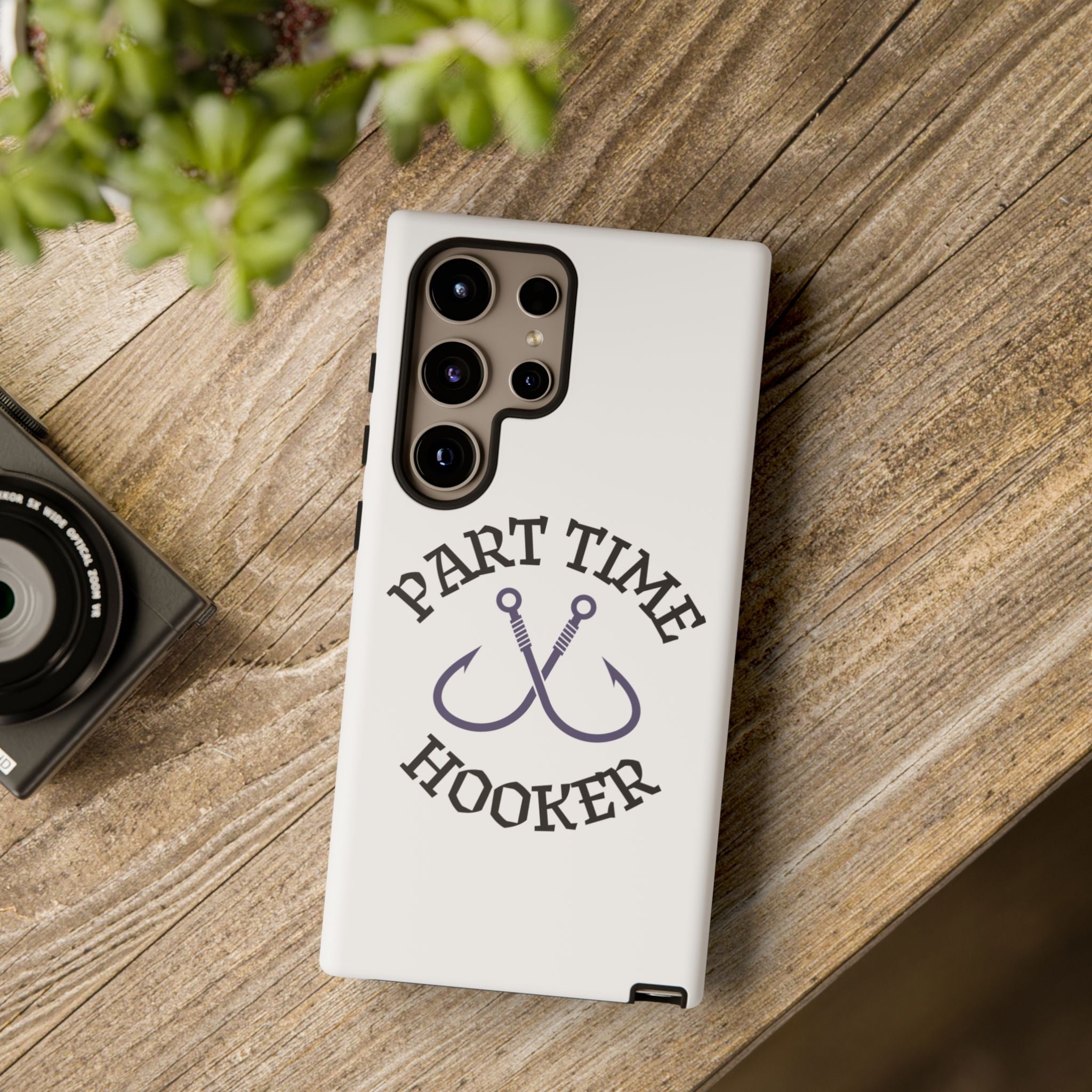 Part Time Hooker Fishing Phone Case Dual Layer Phone Case for Fishing Fanatic