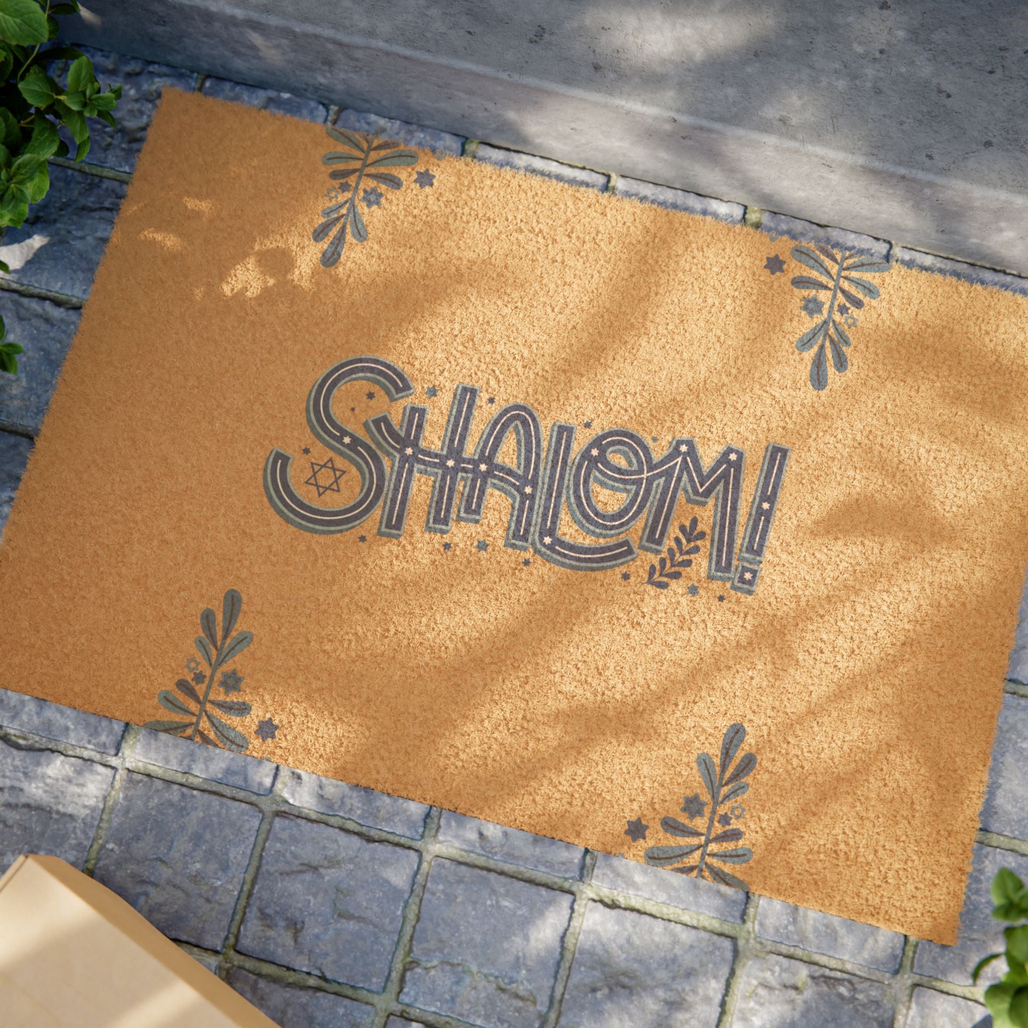 Doormat - Jewish Shalom Welcome Outdoor Mat for Jewish Pride