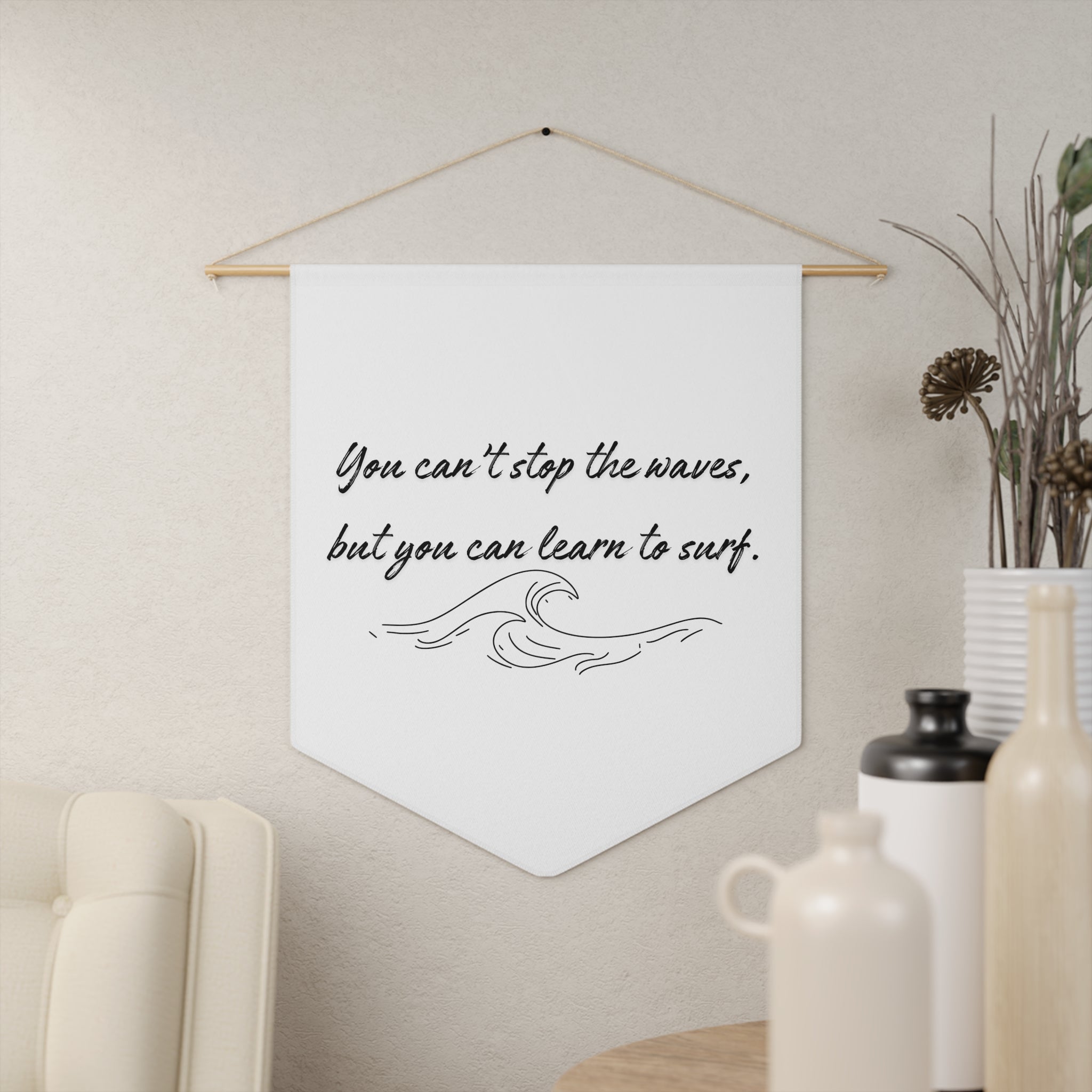 Learn to Surf Inspirational Pennant