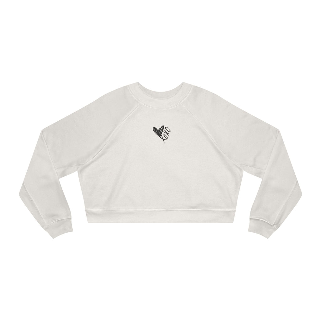 Cropped Sweatshirt Valentine's XO Print