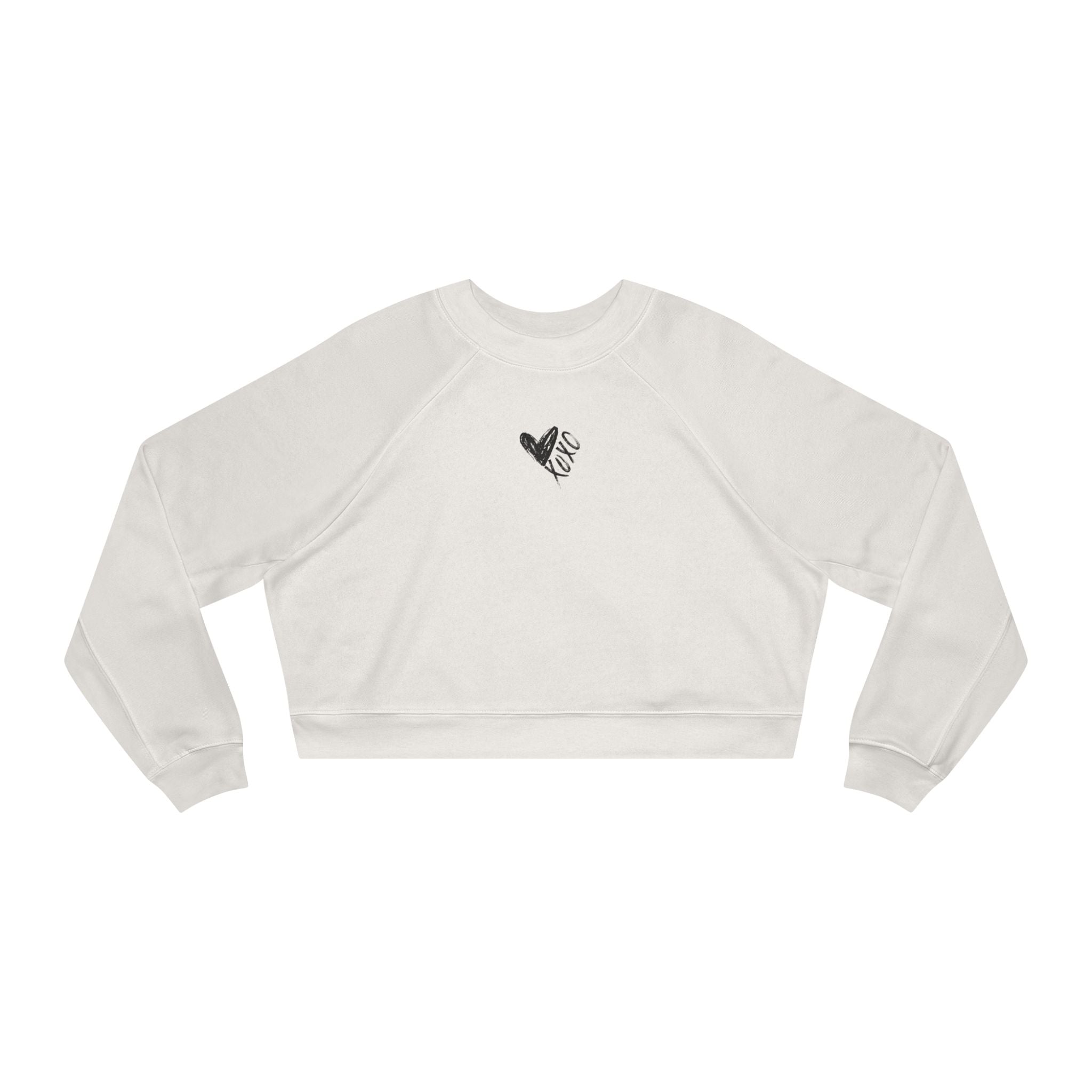 Cropped Sweatshirt Valentine's XO Print