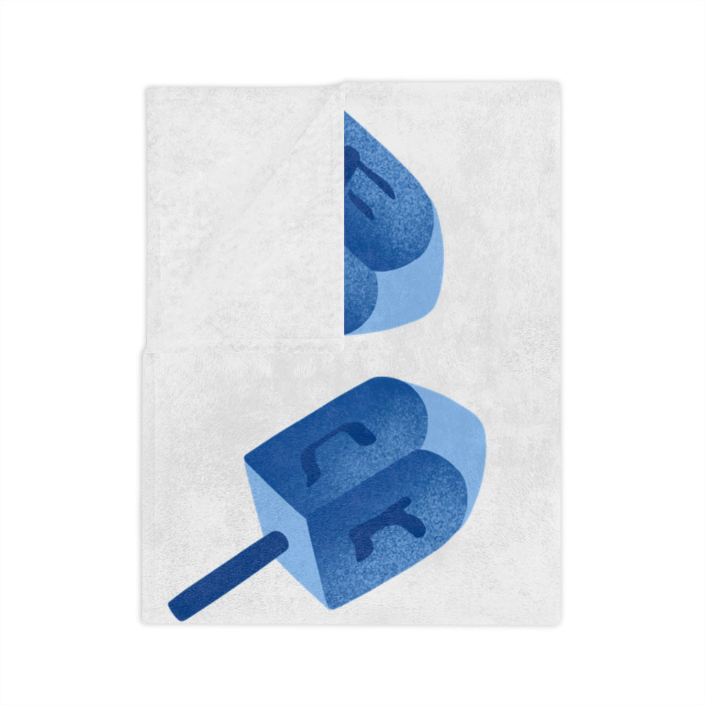 Hanukkah Print Blanket, Velveteen Microfiber Hanukkah Blanket, Soft Fleece Hanukkah Throw Blanket, Hanukkah Gift