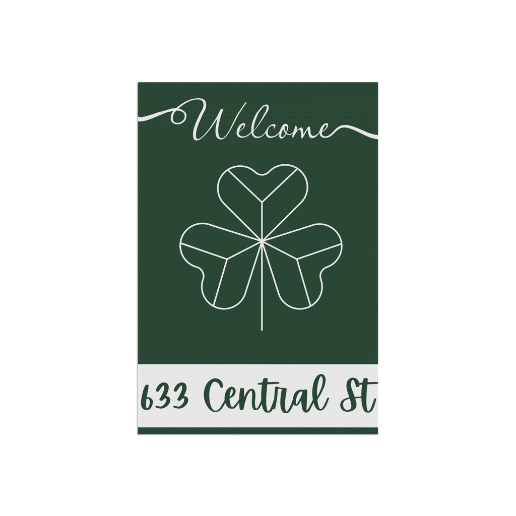 Custom Address or Last Name Garden Flag | Custom Garden Flag with Address or Last Name Irish Garden Flag Irish Flag