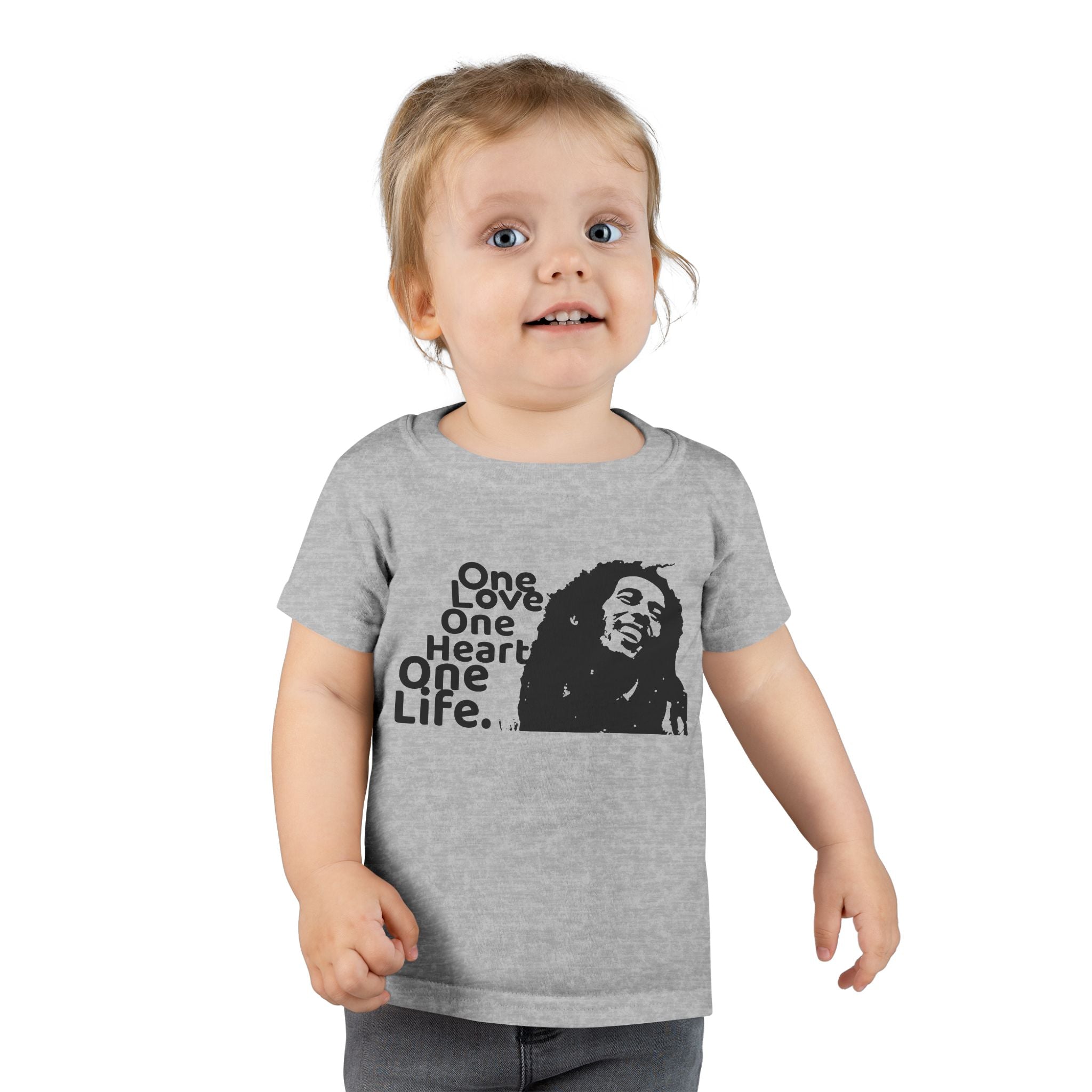 One Love Reggae Toddler T-shirt, Marley Tee For Toddlers