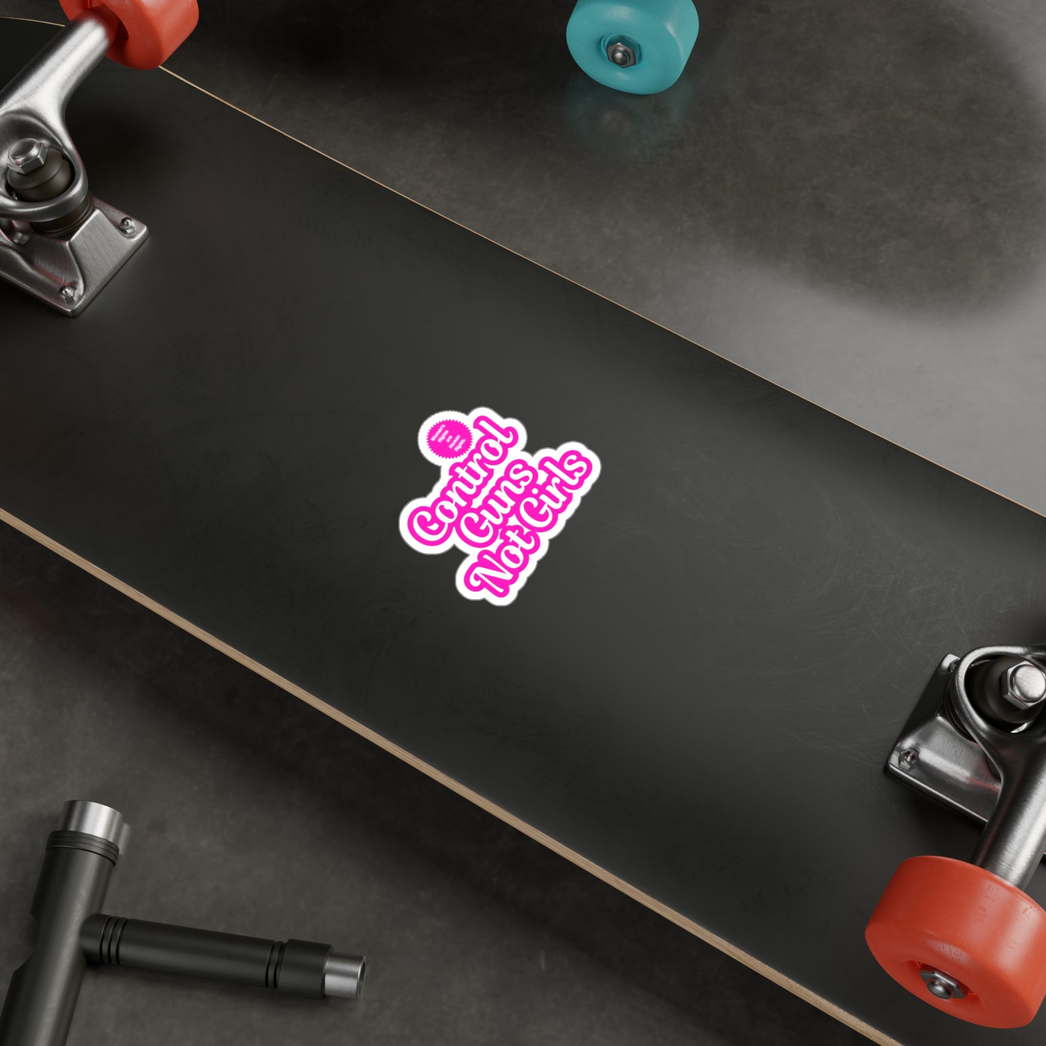 Control Guns Not Girls Kiss-Cut Vinyl Decals