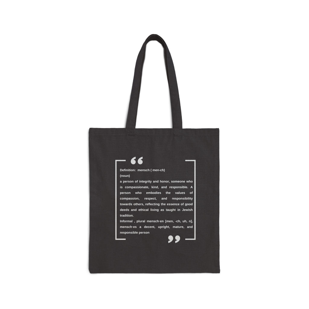 Mensch Canvas Tote Mensch Bag Reusable Mensch Tote