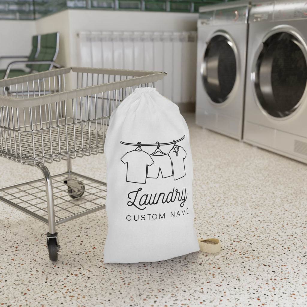 Custom Name Laundry Bag The Perfect Personalized Gift for Students and Laundry Day Essentials