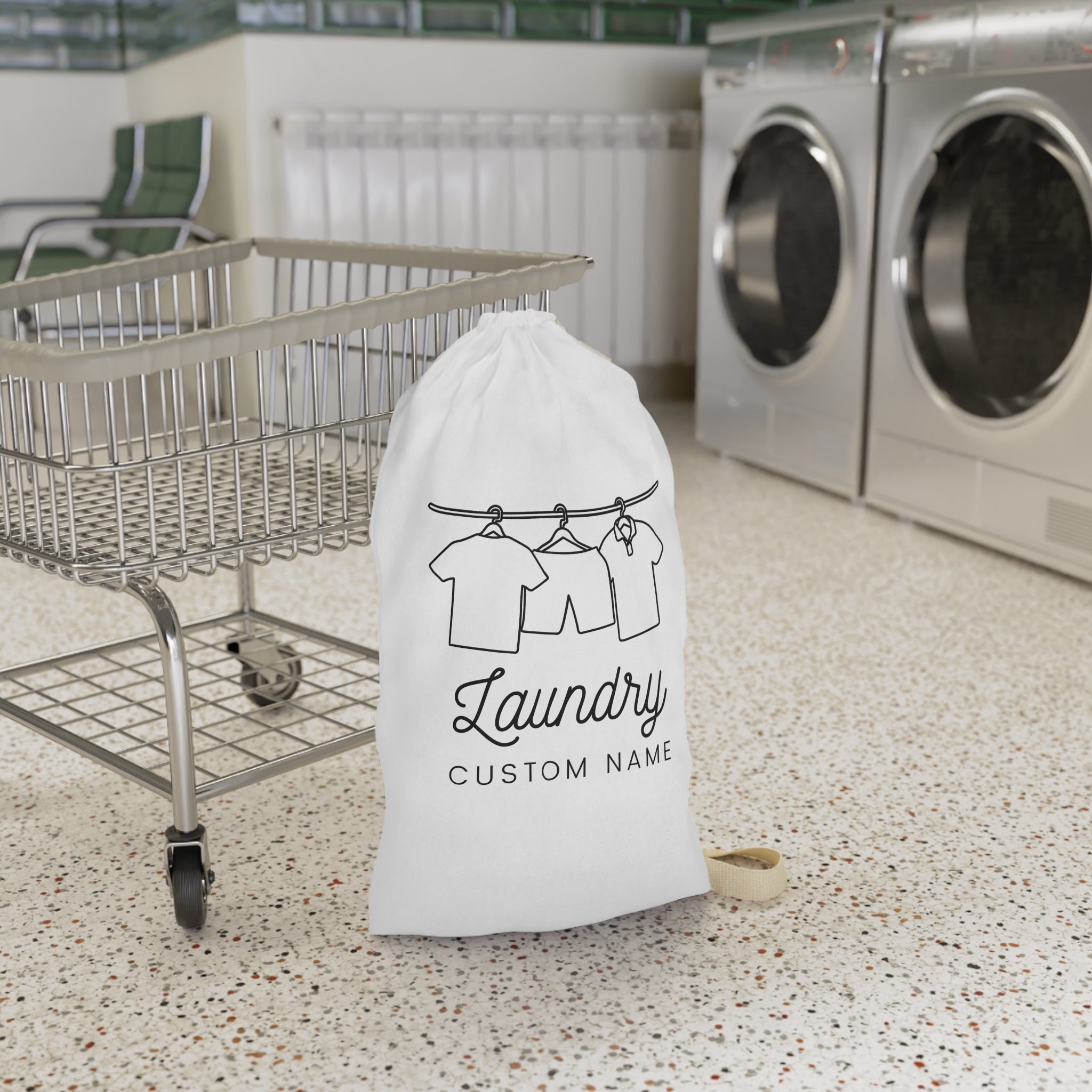 Custom Name Laundry Bag The Perfect Personalized Gift for Students and Laundry Day Essentials