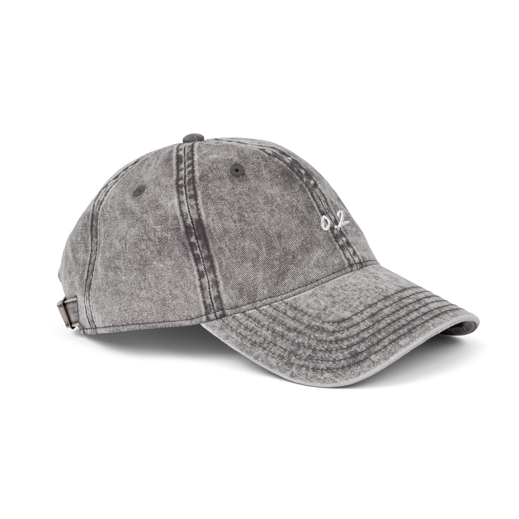 Zero Point Two Vintage Embroidered Cap Jewish Identity Hat
