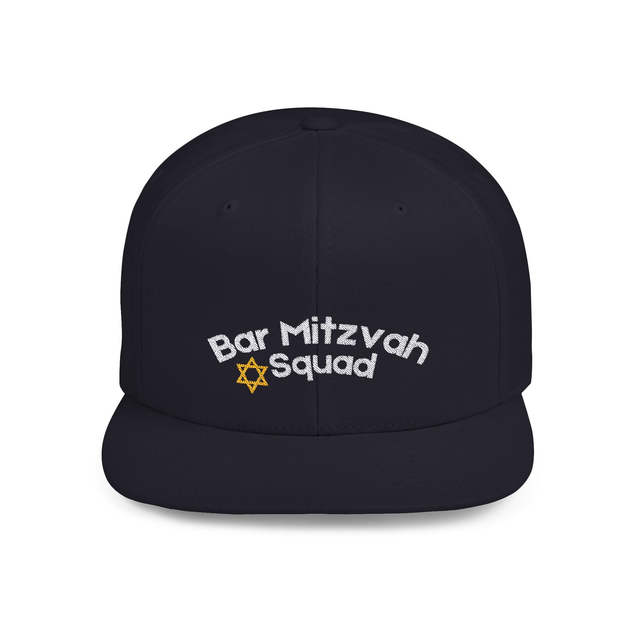 Bar Mitzvah Squad Flat Bill Snapback Bar Mitzvah Hat