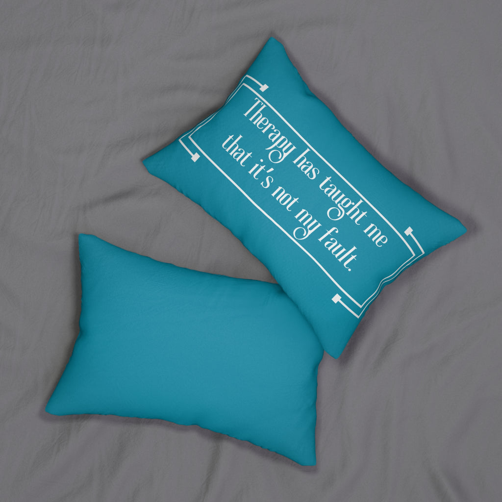 Therapy Not My Fault Decorative Pillow, Mental Health Throw Pillow, 14x29 Pillow Cover, Home Decor Accent, Self Care Gift