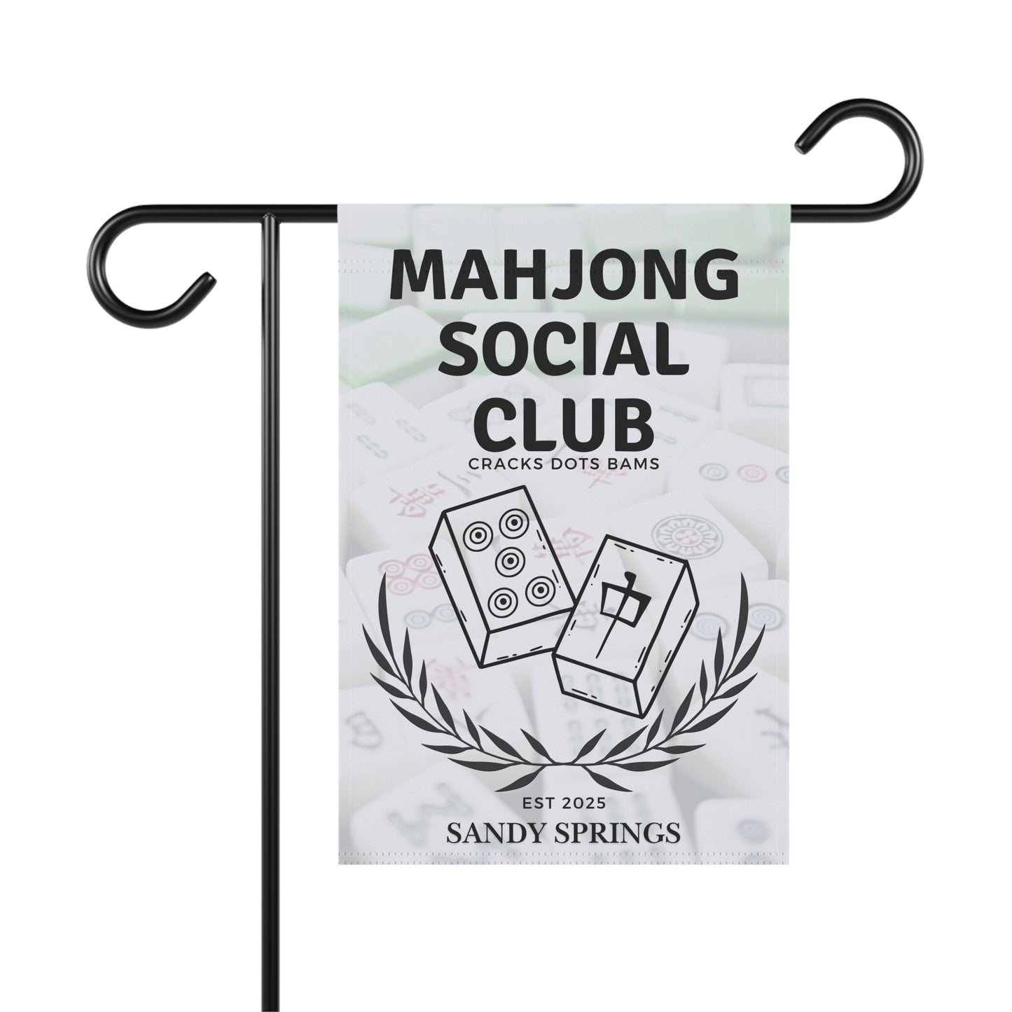 Mahjong Social Club Garden Flag Mahjong Club Flag Welcome to Mahjong Mahjong Gifts Mahjong Club