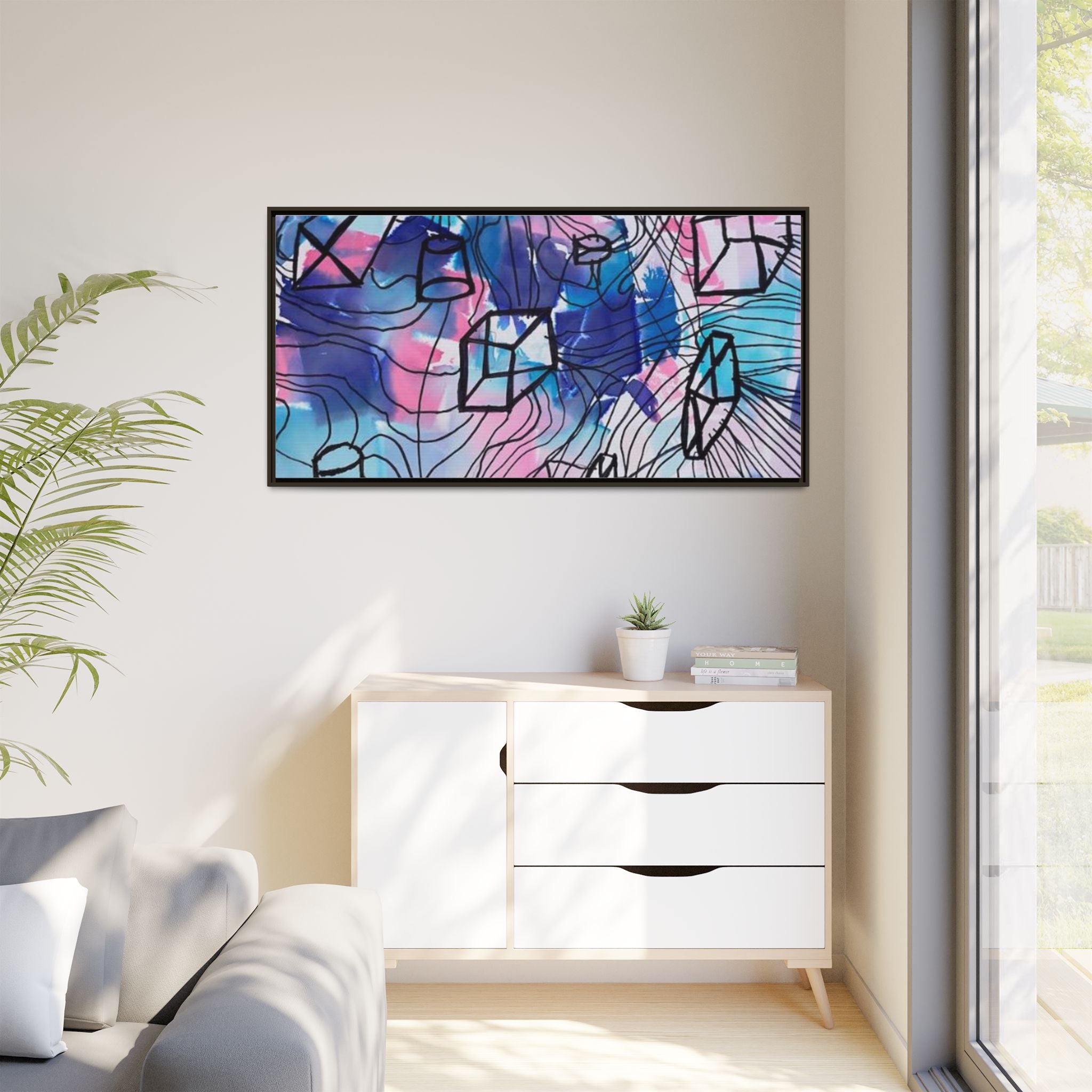 Elements of Art: Form Framed Canvas by Jackson G. Smith