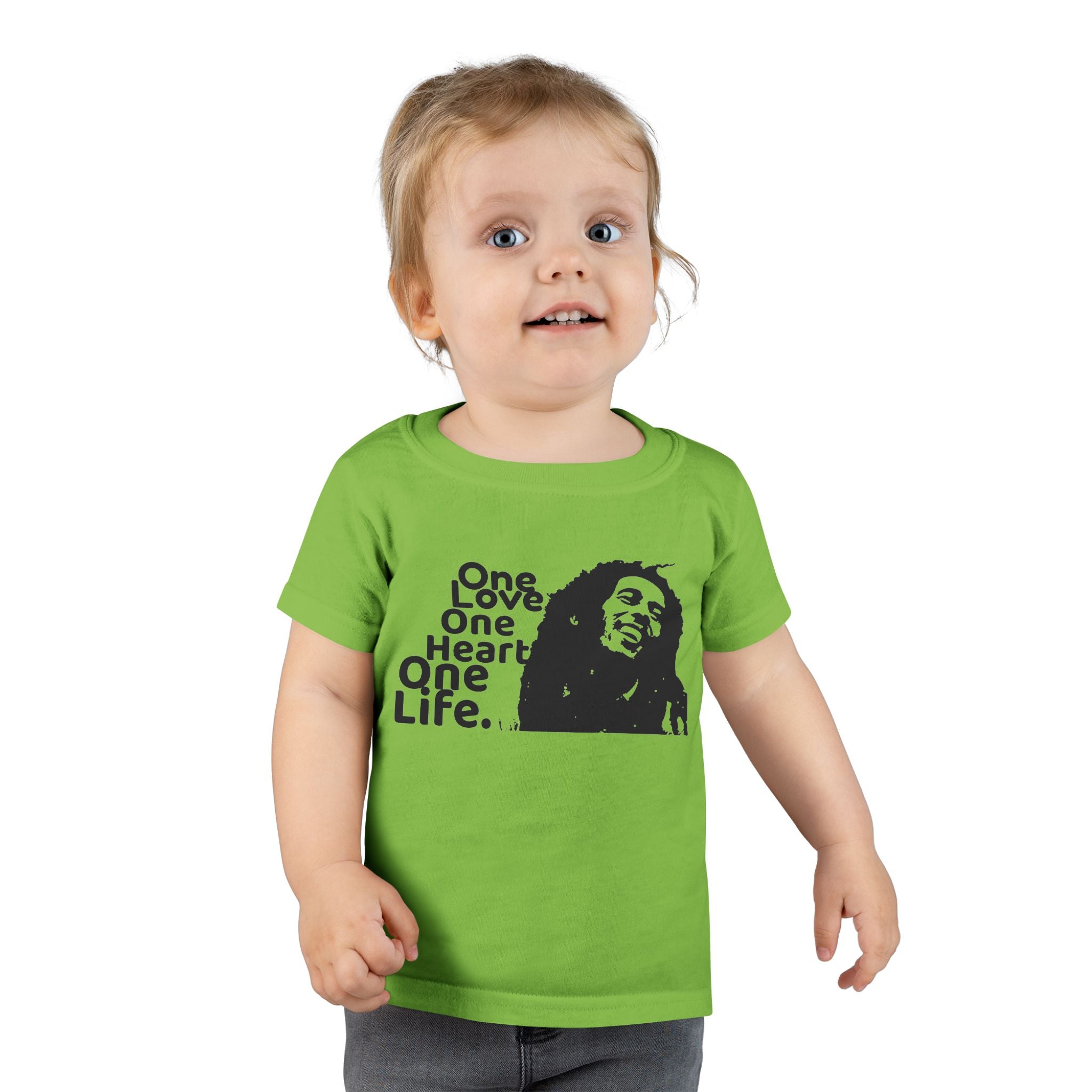 One Love Reggae Toddler T-shirt, Marley Tee For Toddlers