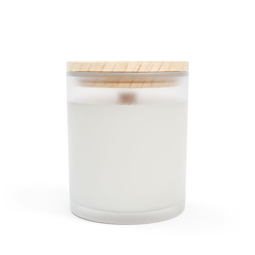 Smells Like Home! Wooden Wick Frosted Glass Candle, 11oz Valentine's Gift for Him