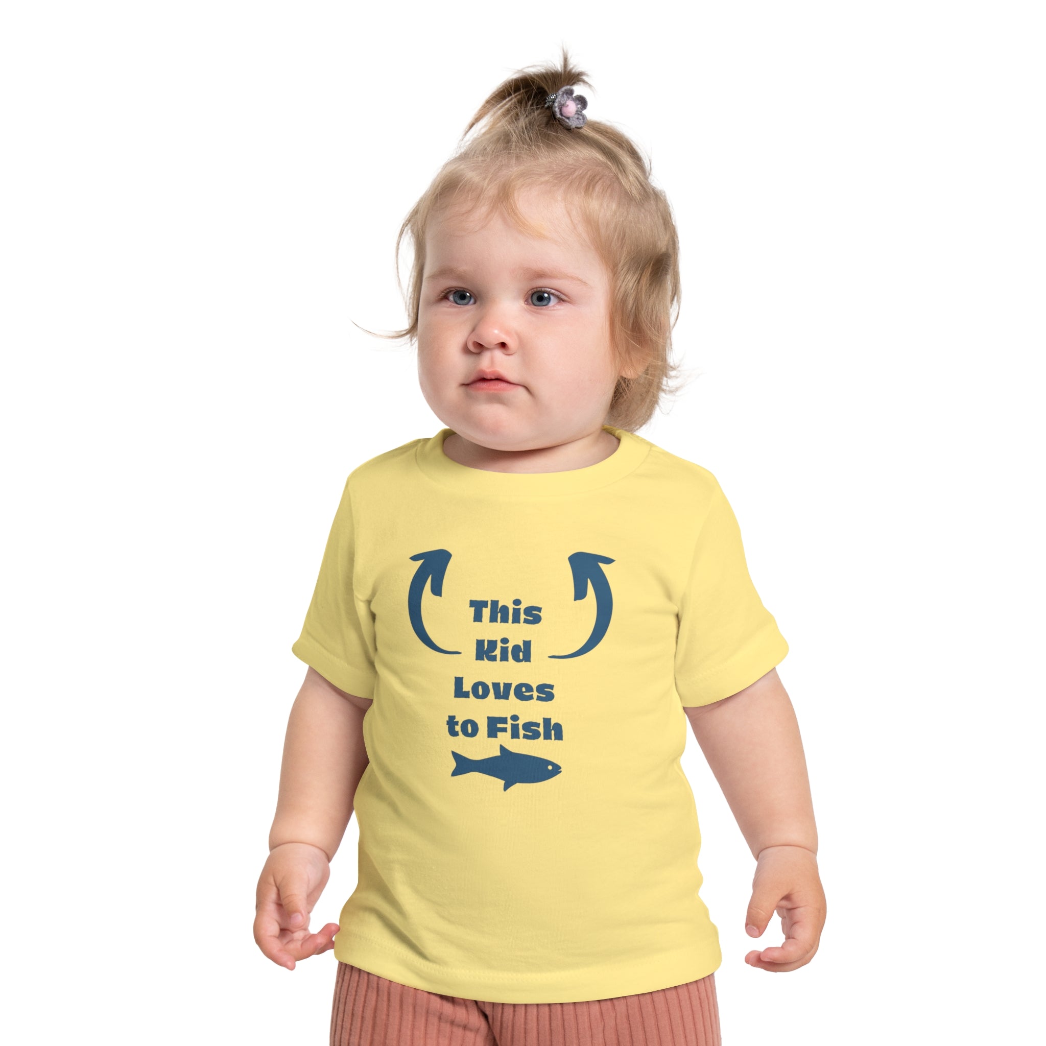 Toddler Fishing Short Sleeve T Shirt Kids Fishing Gift