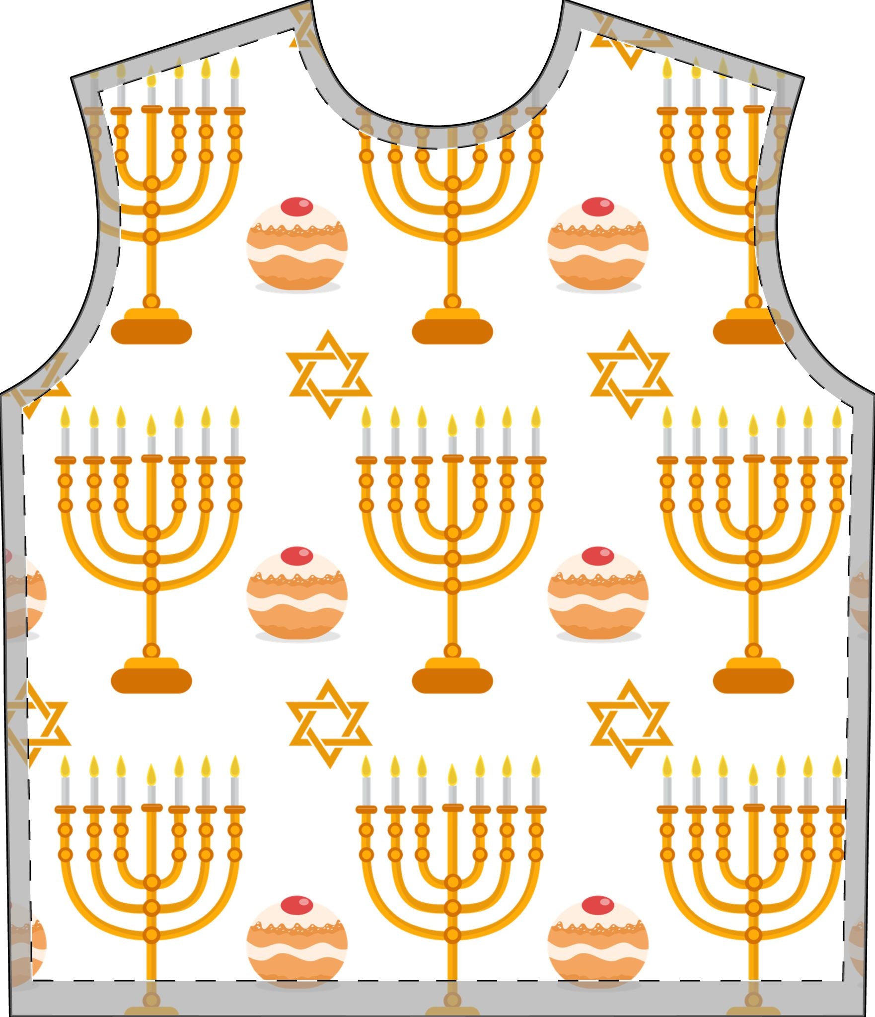 The Mensch Pajama Print Set for Adults | Hanukkah Pajamas for Adults | Adult Hanukkah Pajama